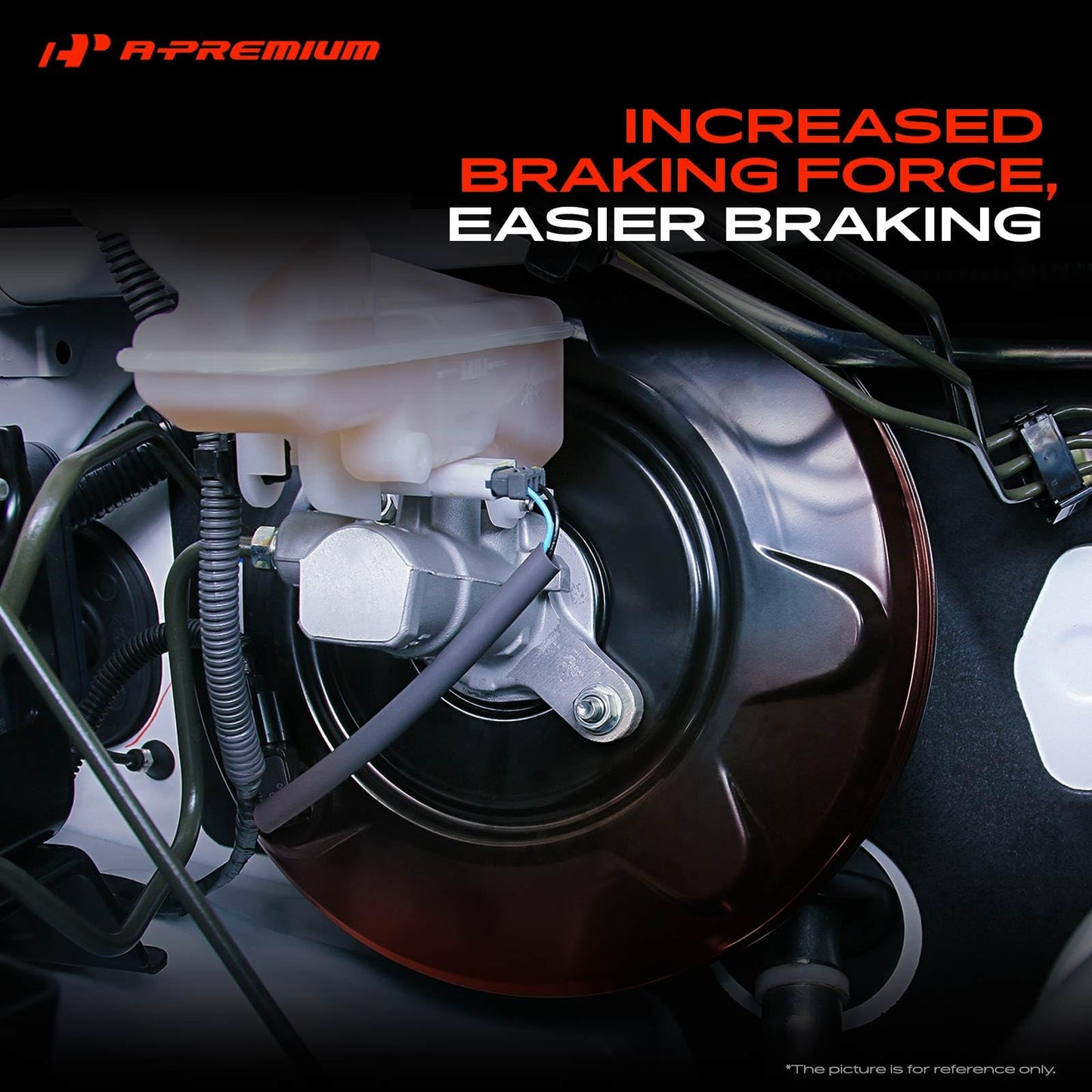 A-Premium Hydraulic Power Brake Booster Compatible with GMC G2500 1994-1995, G3500 1994-1996 & Chevrolet G20 1994-1995, G30 1994-1996