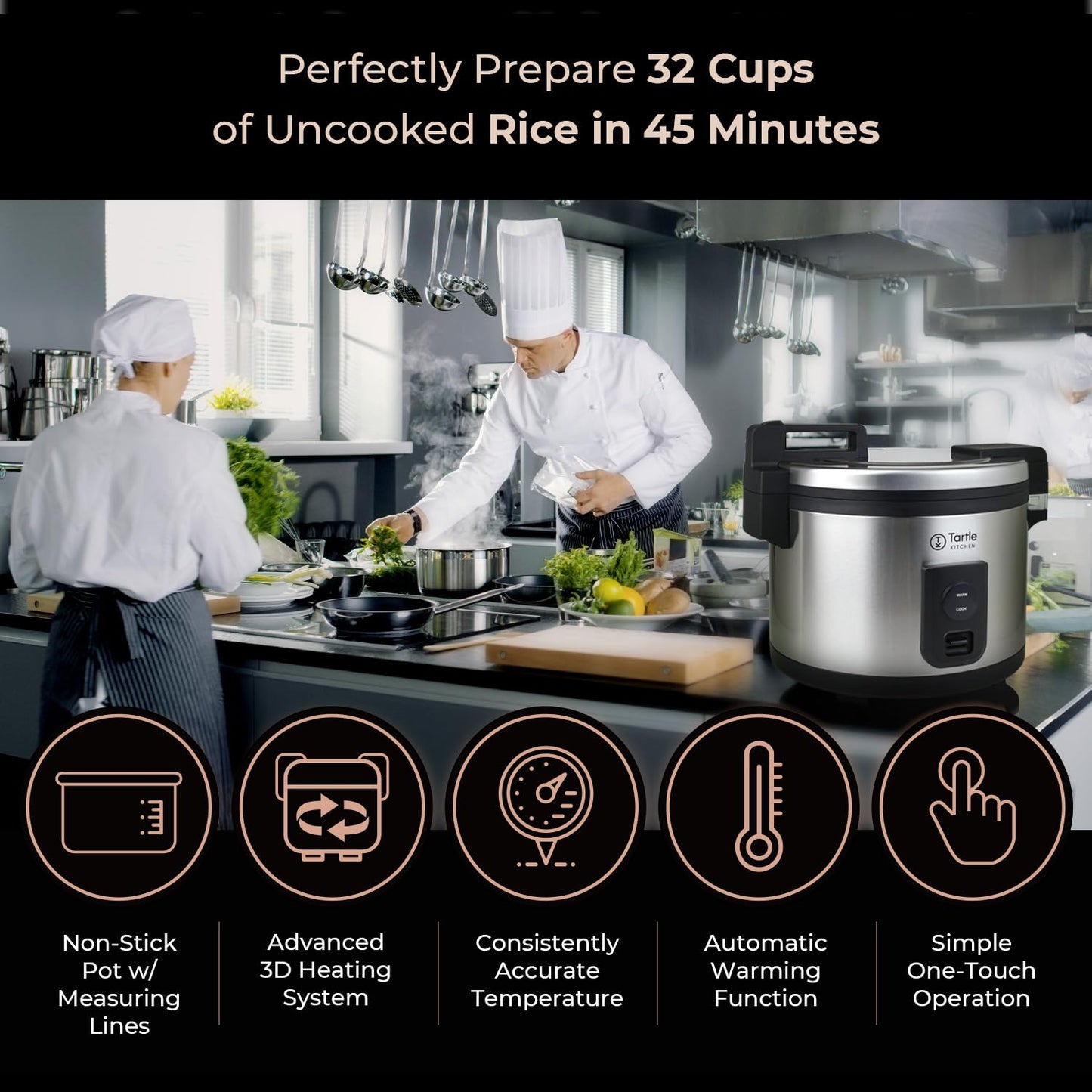 Dual-unit commercial rice cooker bundle