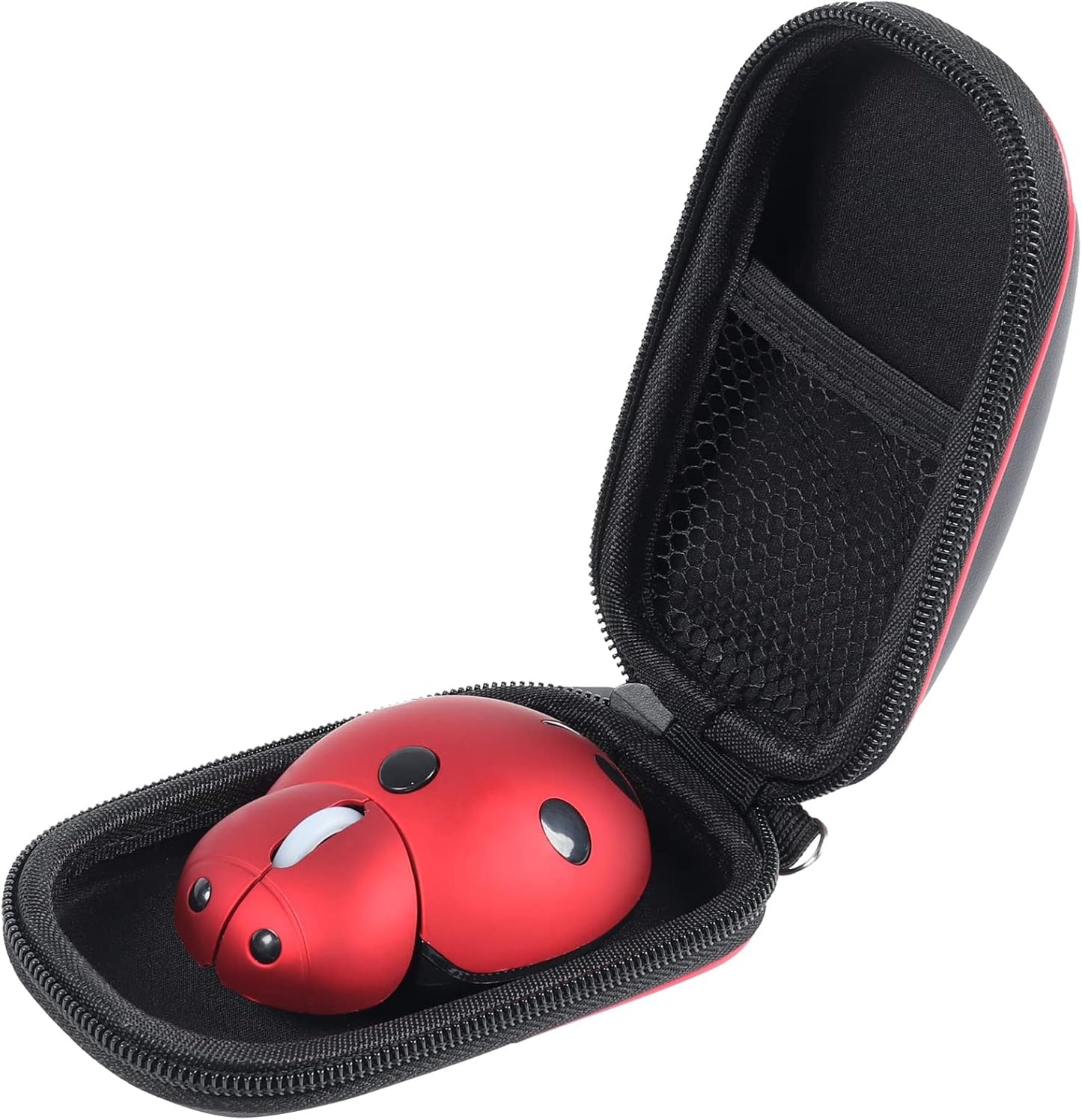elec Space Wireless Mouse for Laptop & Kids, Cute Ladybug Shape Ergonomic Mouse with Case, Cordless for Laptop, PC, Mac