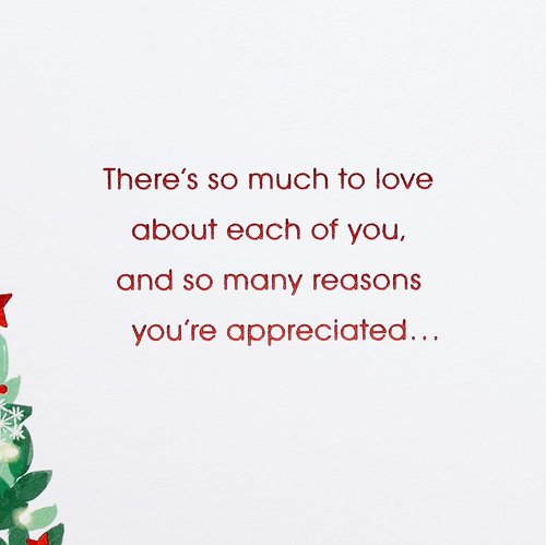 American Greetings Christmas Card - Sentimental Holiday Message for Daughter & Family | Artistic Die-Cut Design