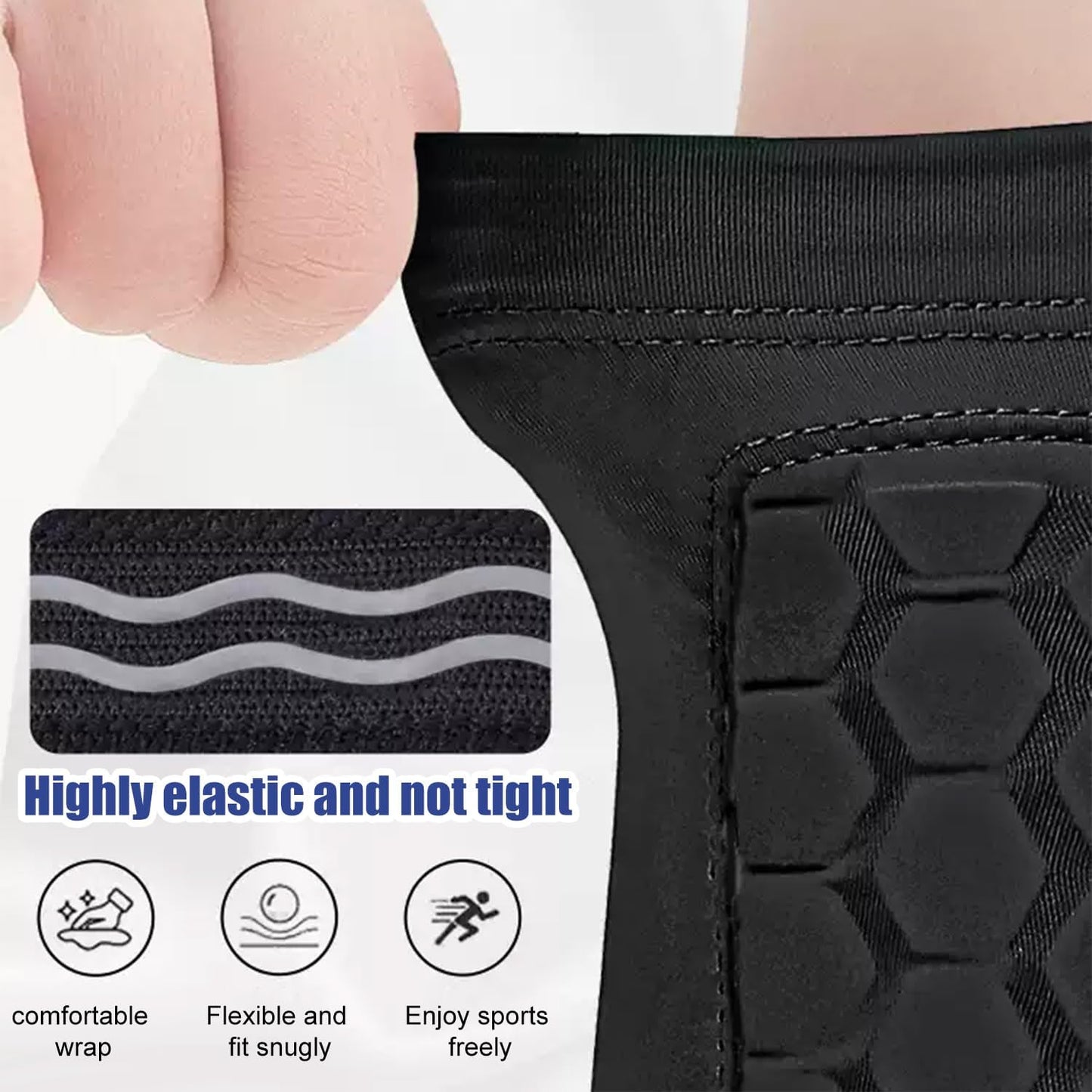 2 Pairs Soccer Shin Guards for Kids Youth Adult,Shin Guards Soccer Calf Compression Sleeve with Honeycomb Pads,Lightweight Shin Protector Support for Baseball MTB Football–Boys Girls Protective Gear