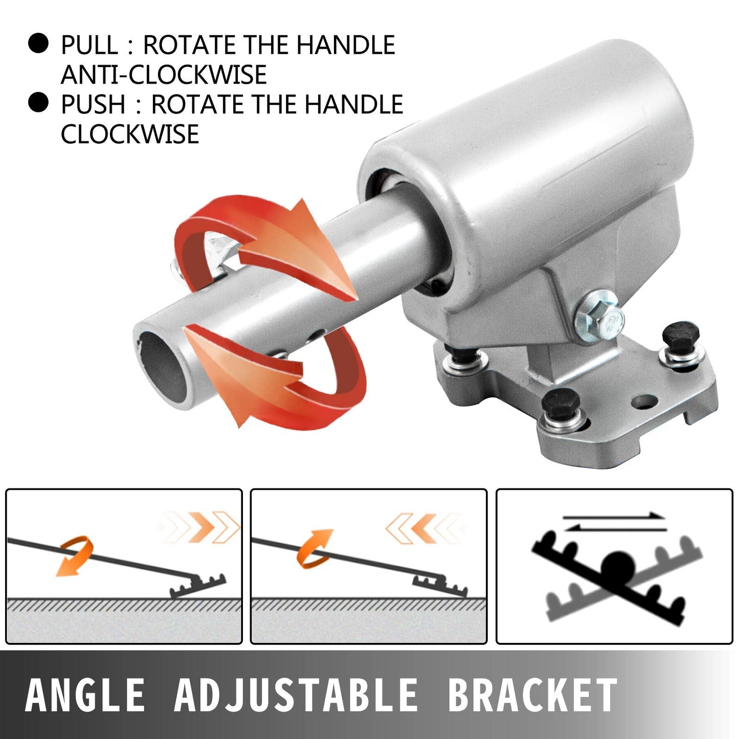 VEVOR Bull Float Magnesium Concrete Float 48 x 8 Round End Concretes Floats Tools Cement Tool Bull Concrete Kit Bull Float with 4 Float Handle Bull Floats Bracket Concretes Tools Finishing Bulls