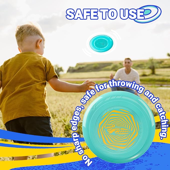 Wham-O Frisbee Go Flying Disc, 9 Inch Lightweight Sports Disc for Beginners Outdoor Beach Backyard Lawn Park Camping Family Activity Game - 70g