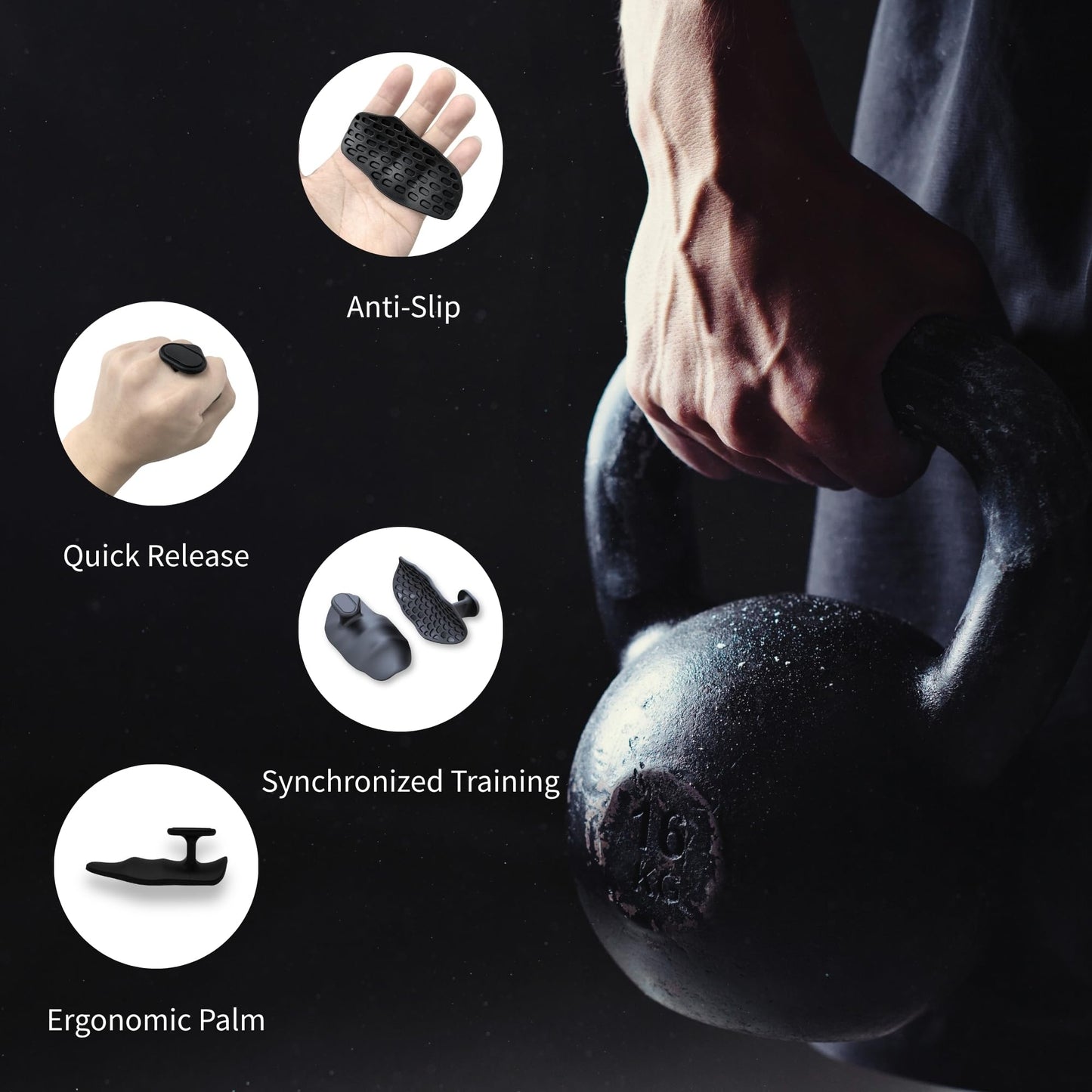 Paper Kirei Workout Grips for Weight Lifting – Non-Slip Gym Grips, Hand Grips for Deadlifts, Rows, Lifting Grips & Weight Grip Pads for Men and Women – Gym Gloves Alternative (Pink/S)