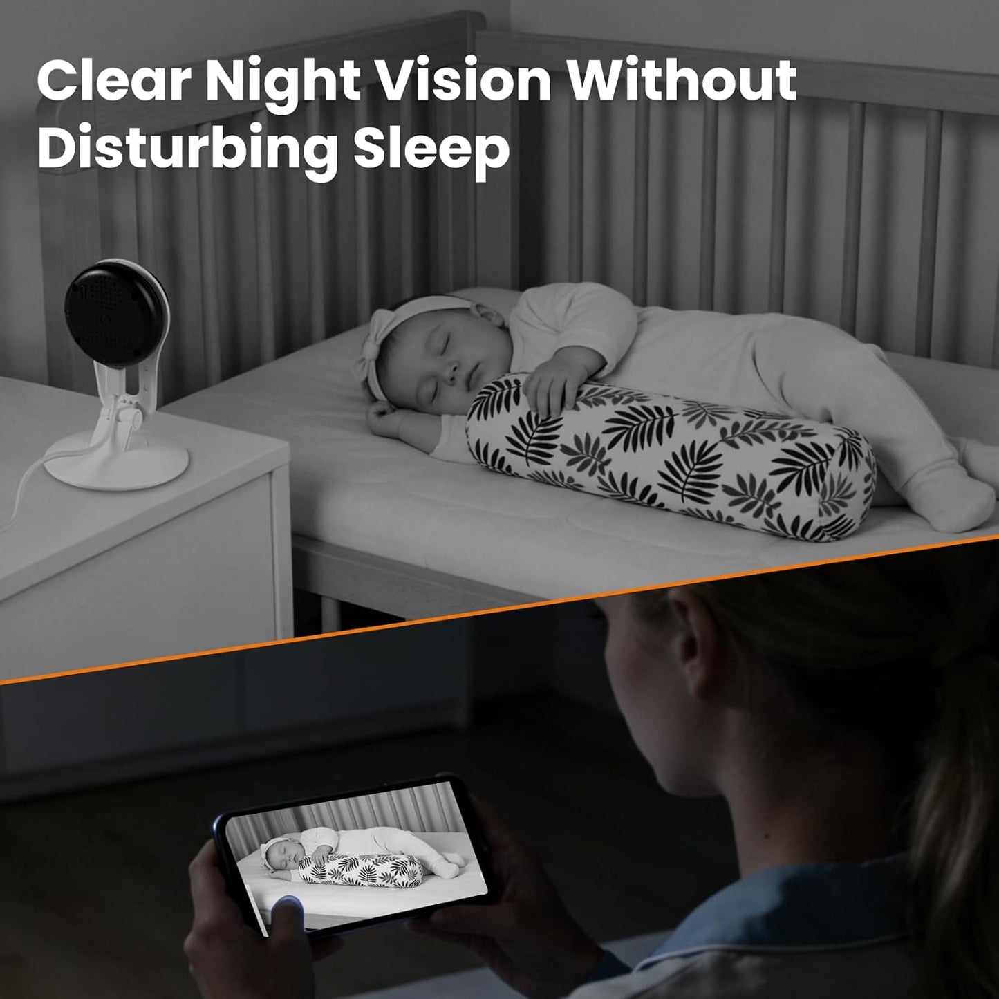 woomo 2 Pack 2K 2-Way Setup 2.4G Indoor Camera for Pet & Baby Monitoring, Clear View, Motion Alerts & Night Vision