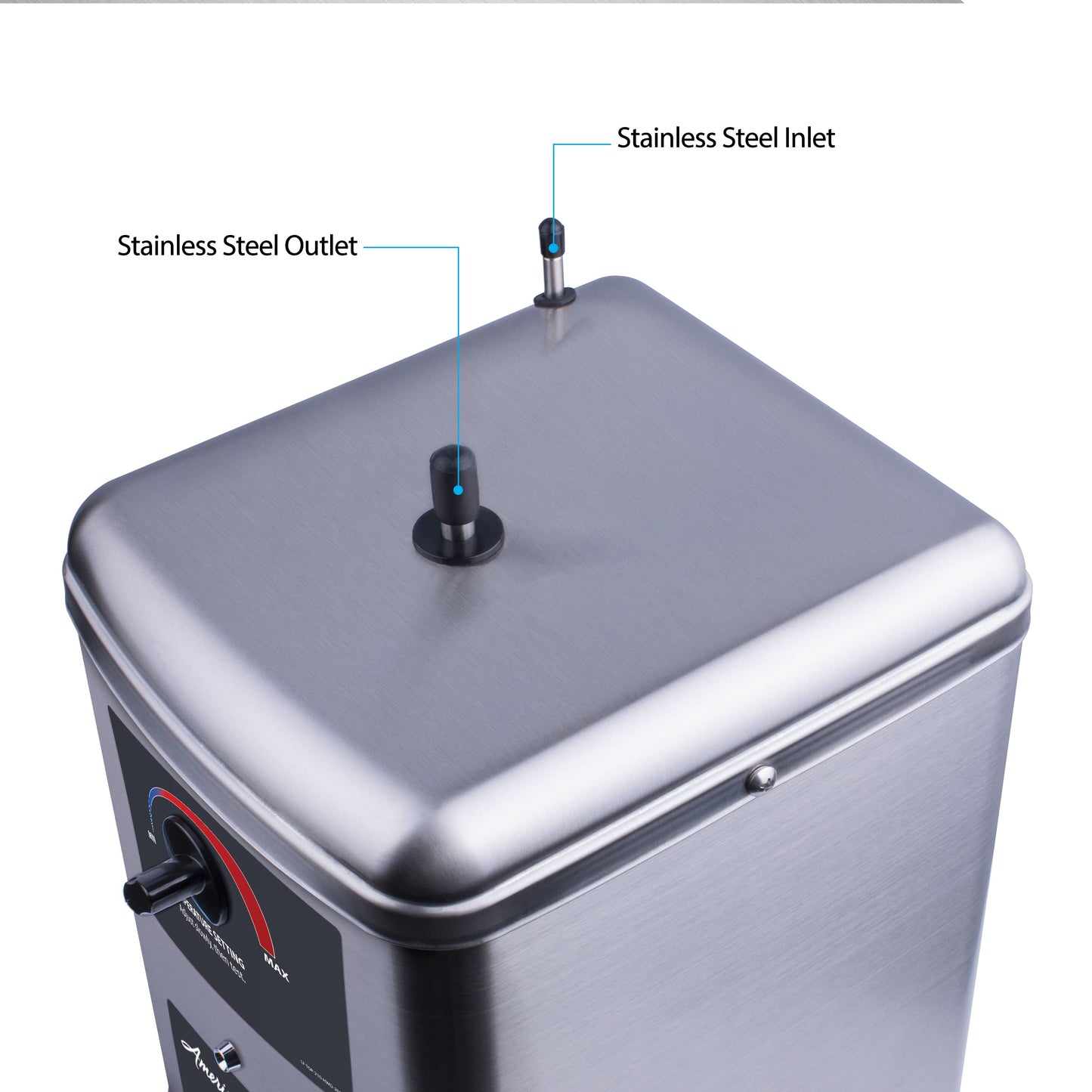 American Standard ASH-210 Hot Water Dispenser, Includes Polished Chrome Single Handle Faucet 1300 Watts, 110v
