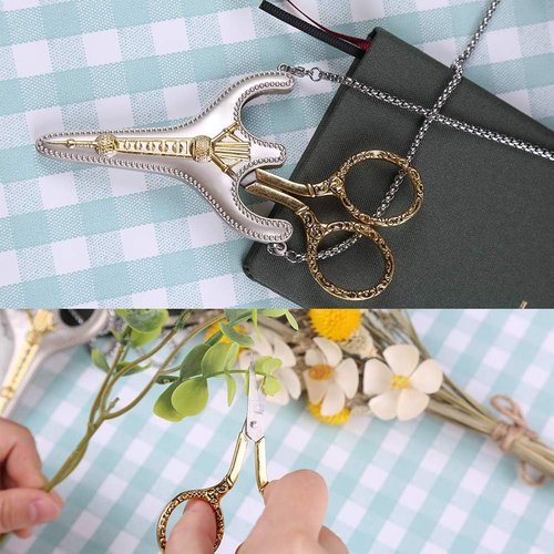 BUTUZE Embroidery Scissors - Exquisite Retro Design for Sewing & Crafting | Stainless Steel DIY Kit