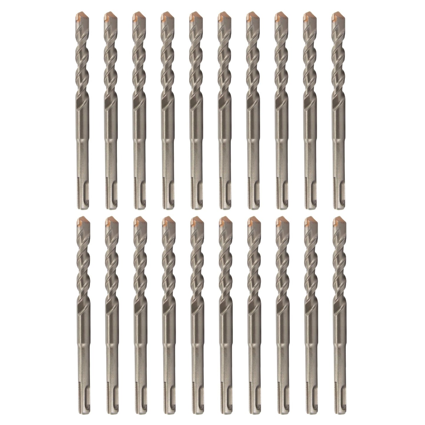 Drill America 5/16" x 6" PRO Series SDS-Plus 4-Cut Tip Hammer Bit Drill Bit (Pack of 20)