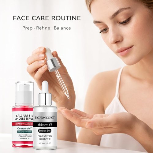 Calcium Daily Care Skin Set - Gentle Firming Multi Balm Stick for Smooth, Hydrated Skin | Travel-Friendly Routine