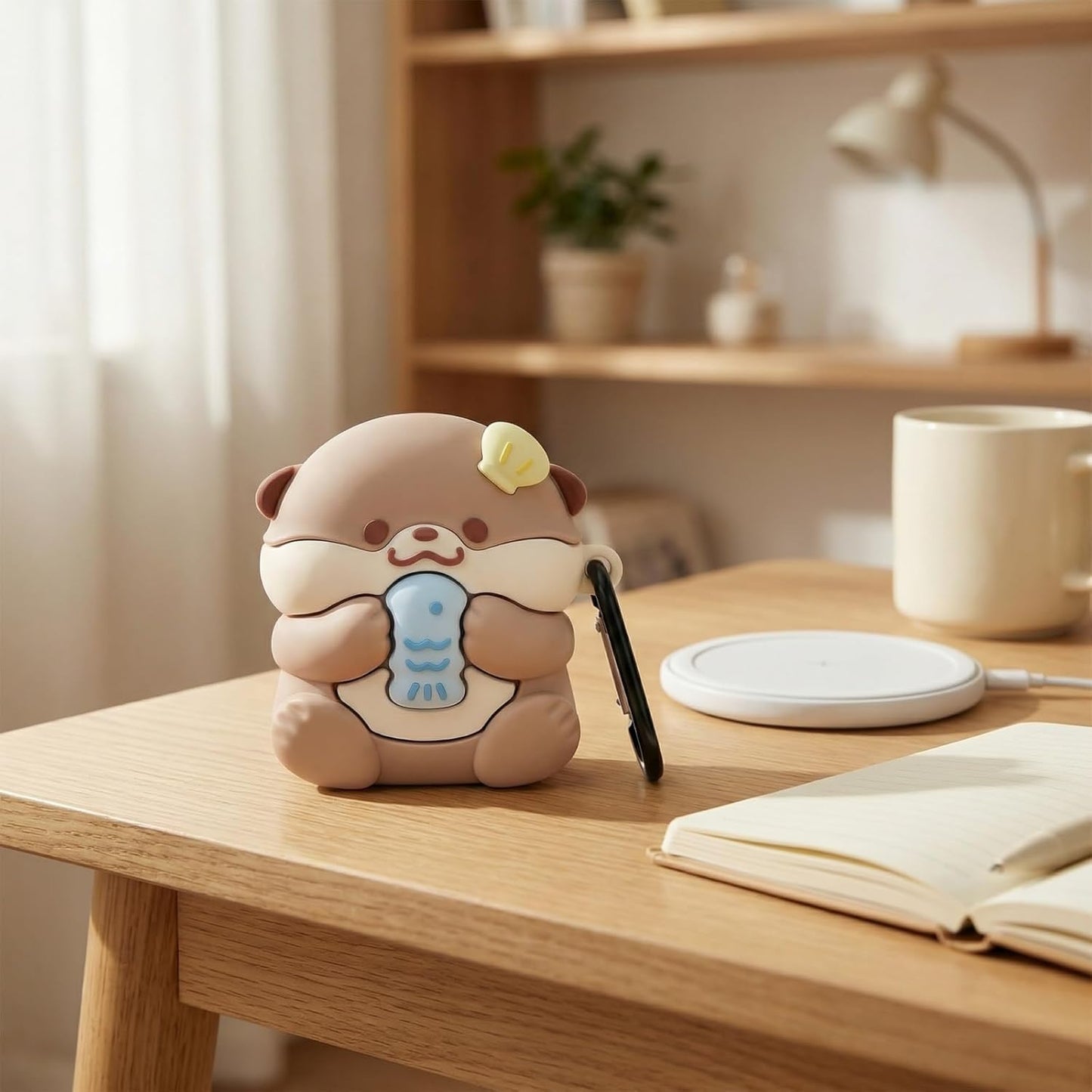 Xinbalove 4, 4th 2024, 4 Cute Kawaii Case for AirPods Case Cover Compatible with AirPod Generation Funny Otter
