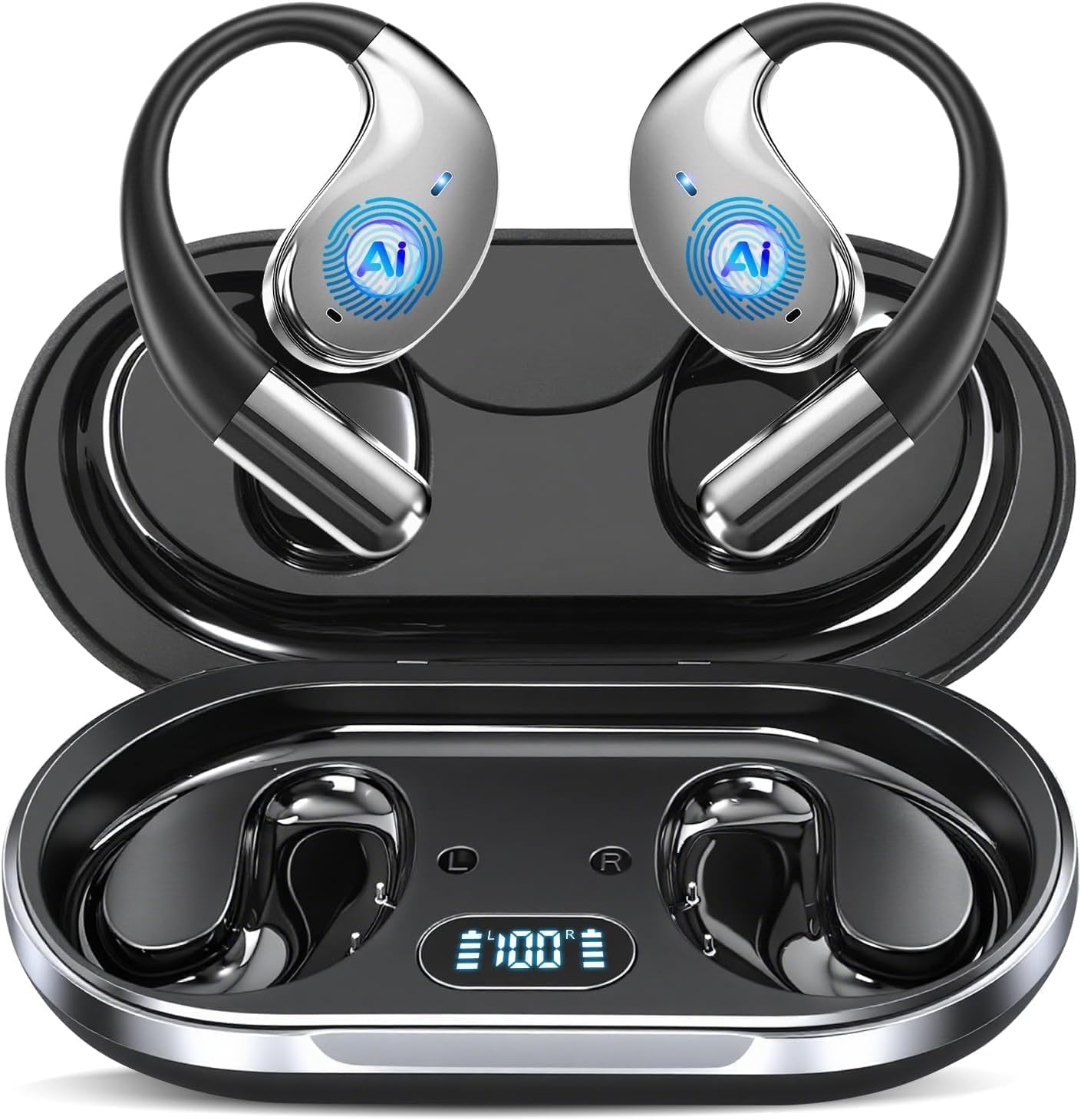 ZIDOXING 164 80H AI Translation Earbuds Real Time Languages Playtime Translator Ear Buds Audifonos Traductores Ingls