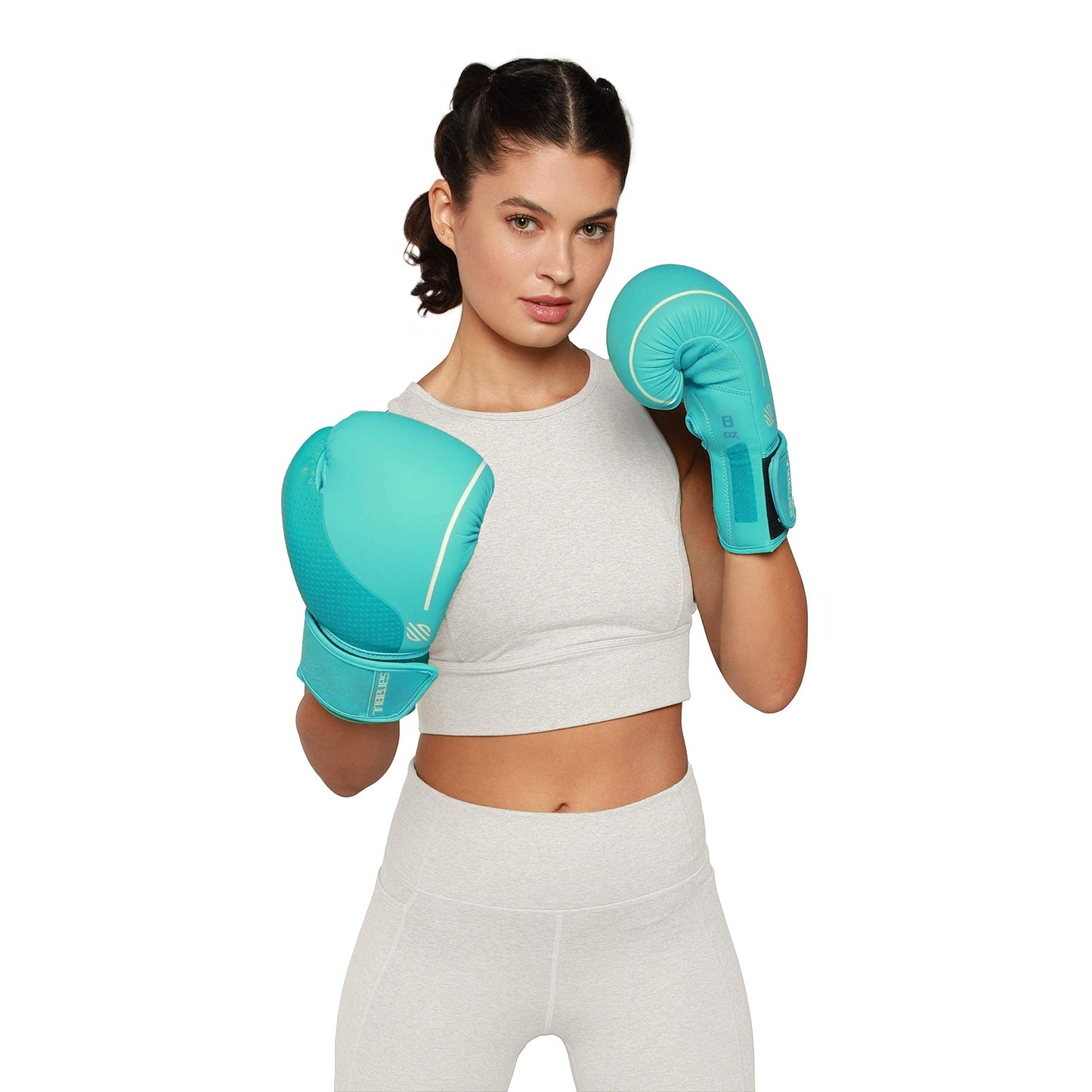 Sanabul Easter Egg Boxing Gloves for Women, Pro Training MMA Kickboxing Muay Thai Gloves, Sparring Punching Heavy Bag, Mint 8 oz