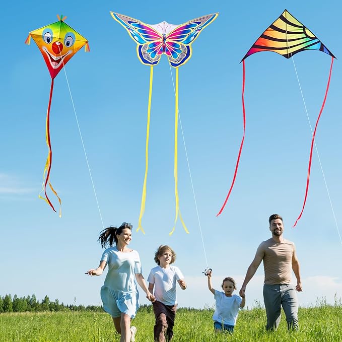 for Kids & Adults Easy to Fly, Large Kites for Adults,Beginner Kite for Kids Ages 4-8, 8-12, Perfect for Beach Trip and Family Activities