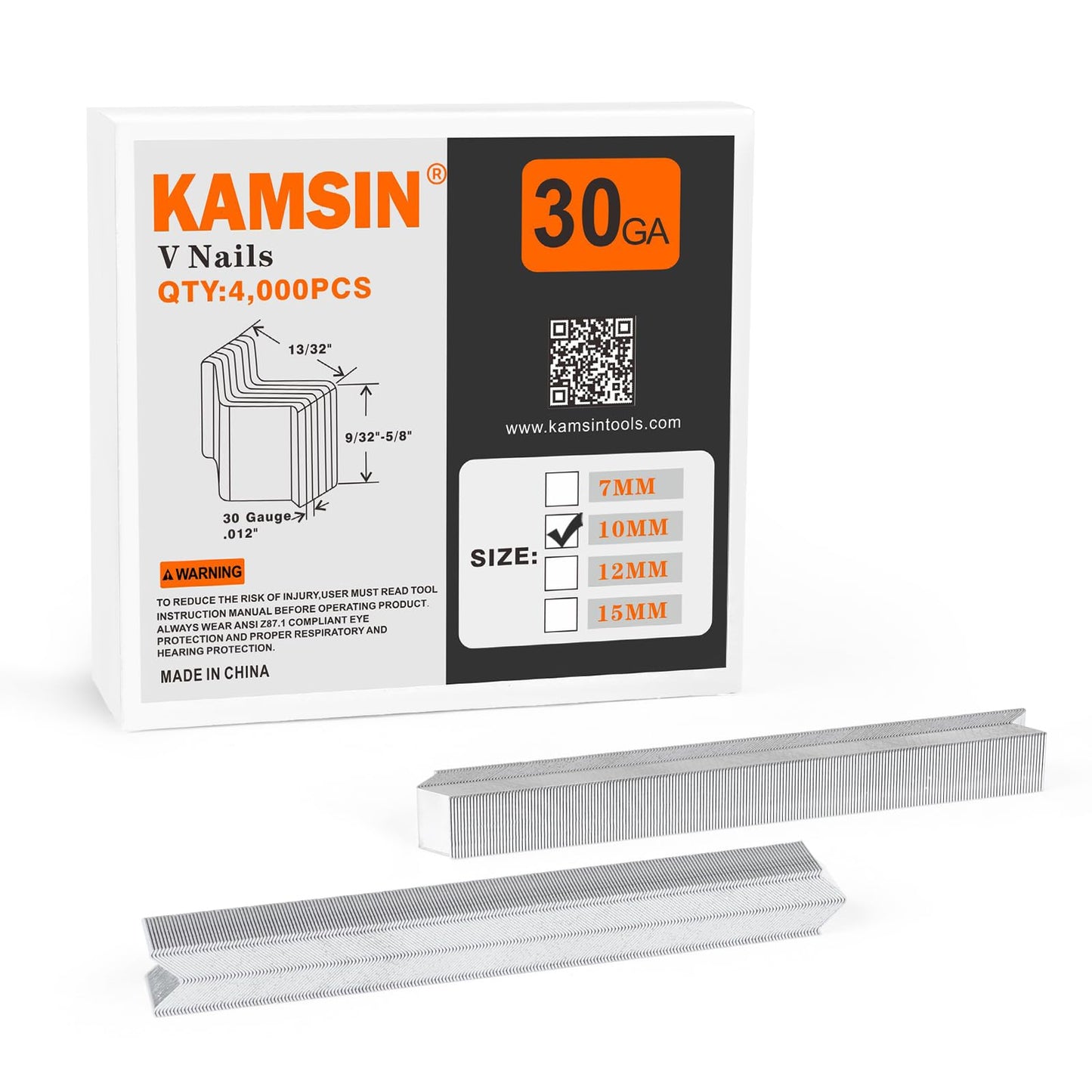 KAMSIN #V1015 30 Gauge Pneumatic Picture Frame Nailer Picture Frame Joiner V nailer with 10mm Length V Nails for Picture Frame