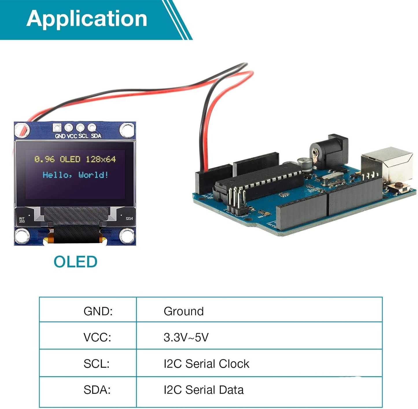 Frienda 10 I2C I2C Pieces OLED Display Module OLED Screen Driver IIC Tabellone Seriale con Display Auto-Luminoso