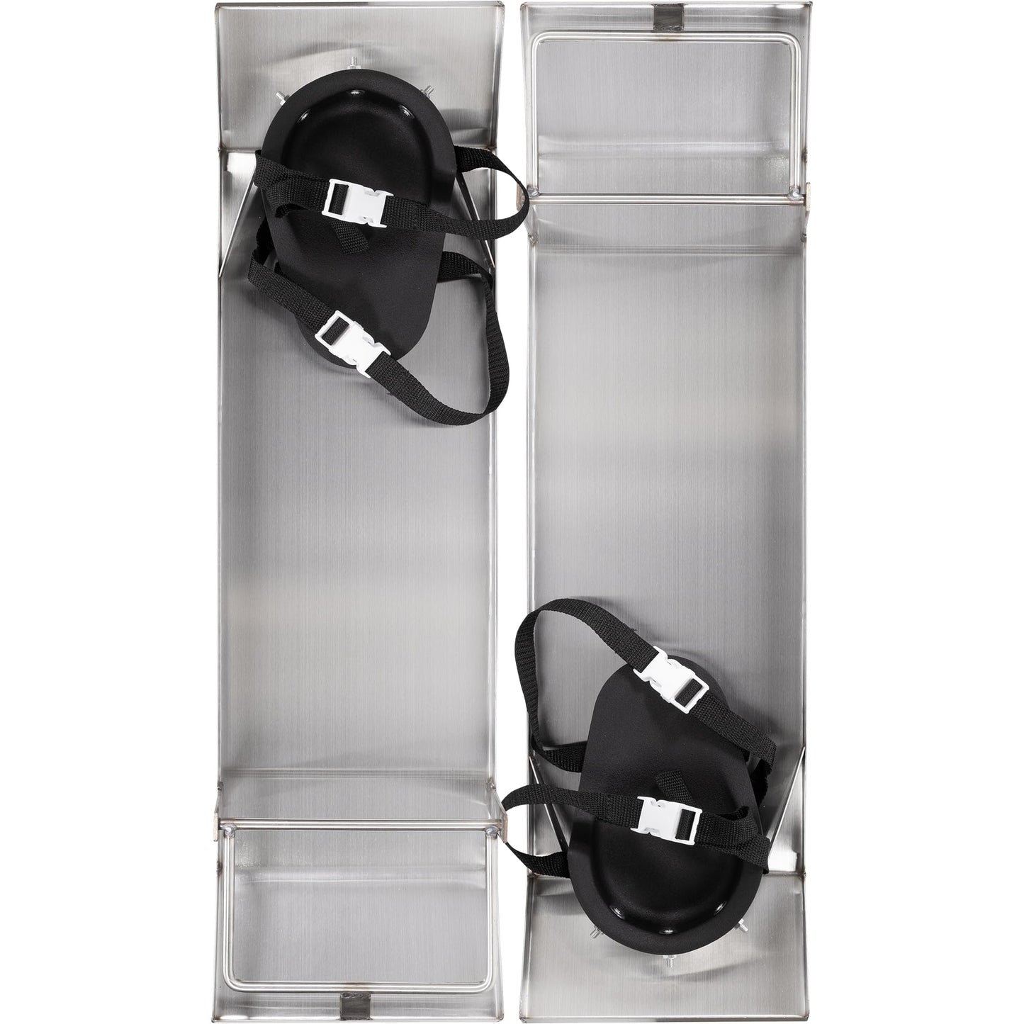 MARSHALLTOWN Stainless Steel Knee Boards, Kneeboard with Knee Pads for Concrete Work, Contractor-Grade, Built-in Toe Brackets, Durable Concrete Sliders, KB230