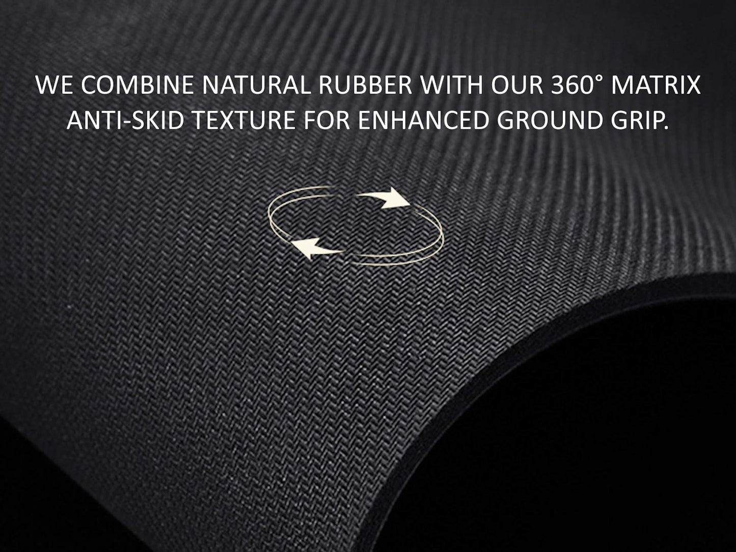 Premium Yoga Mat - 5mm Thick, Extra Wide & Long, Non-Slip Natural Rubber Base & PU Top, Anti-Tear, Ideal for Yoga, Pilates, and Fitness.