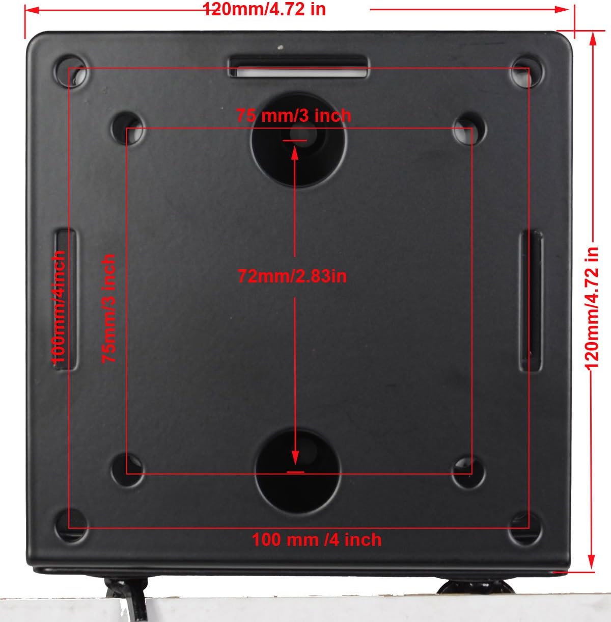 VideoSecu MTC02B 1QJ Adjustable Small Device Wall-Mounted Bracket for Cable Box Digital TV Media Players Game Consoles