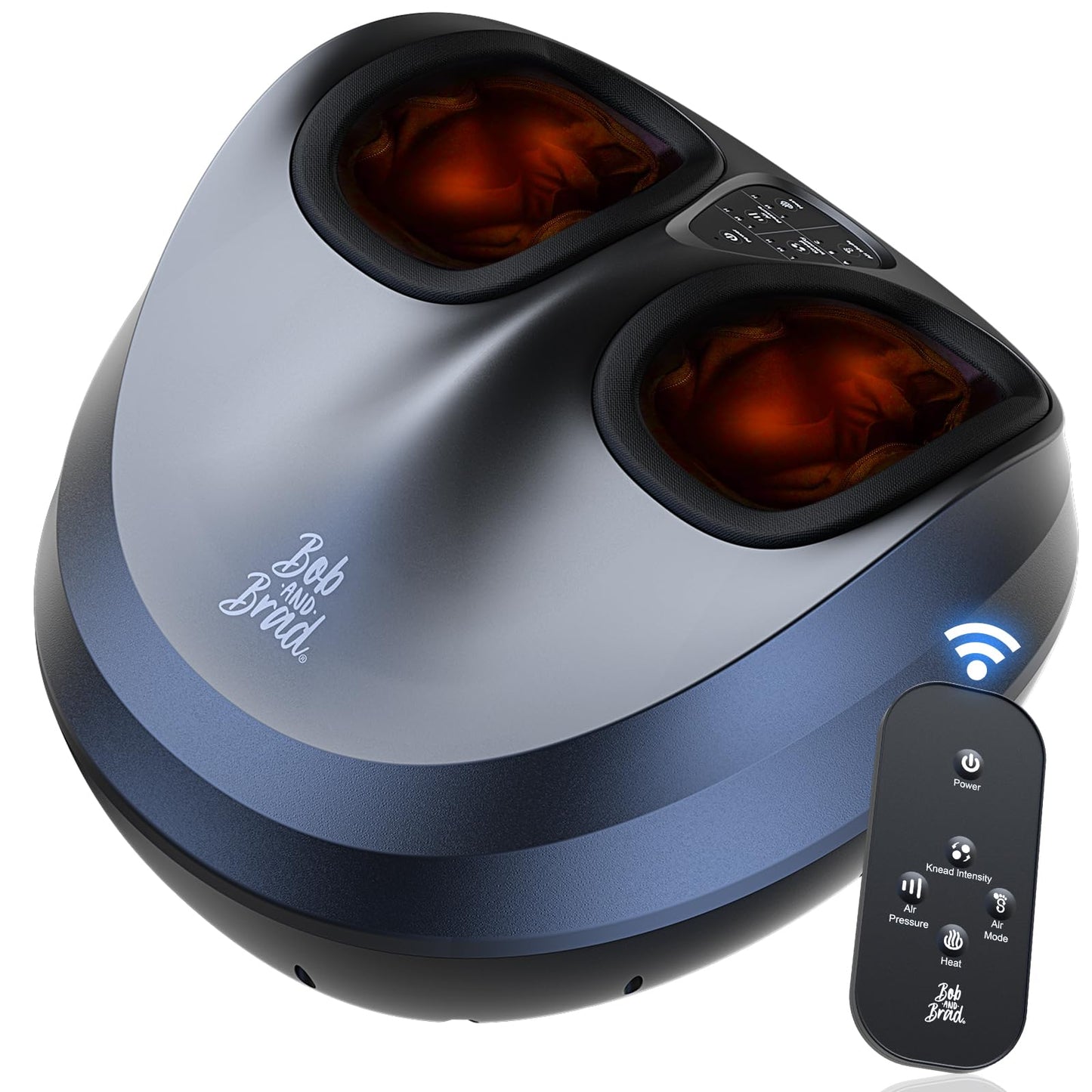BOB AND BRAD Foot Massager Machine with Heat and Remote, Fits up to Size 14, Fathers Day Dad Gifts for Men Husband, Shiatsu Deep Kneading Foot Massager with 3 Adjustable Modes for Standing Worker