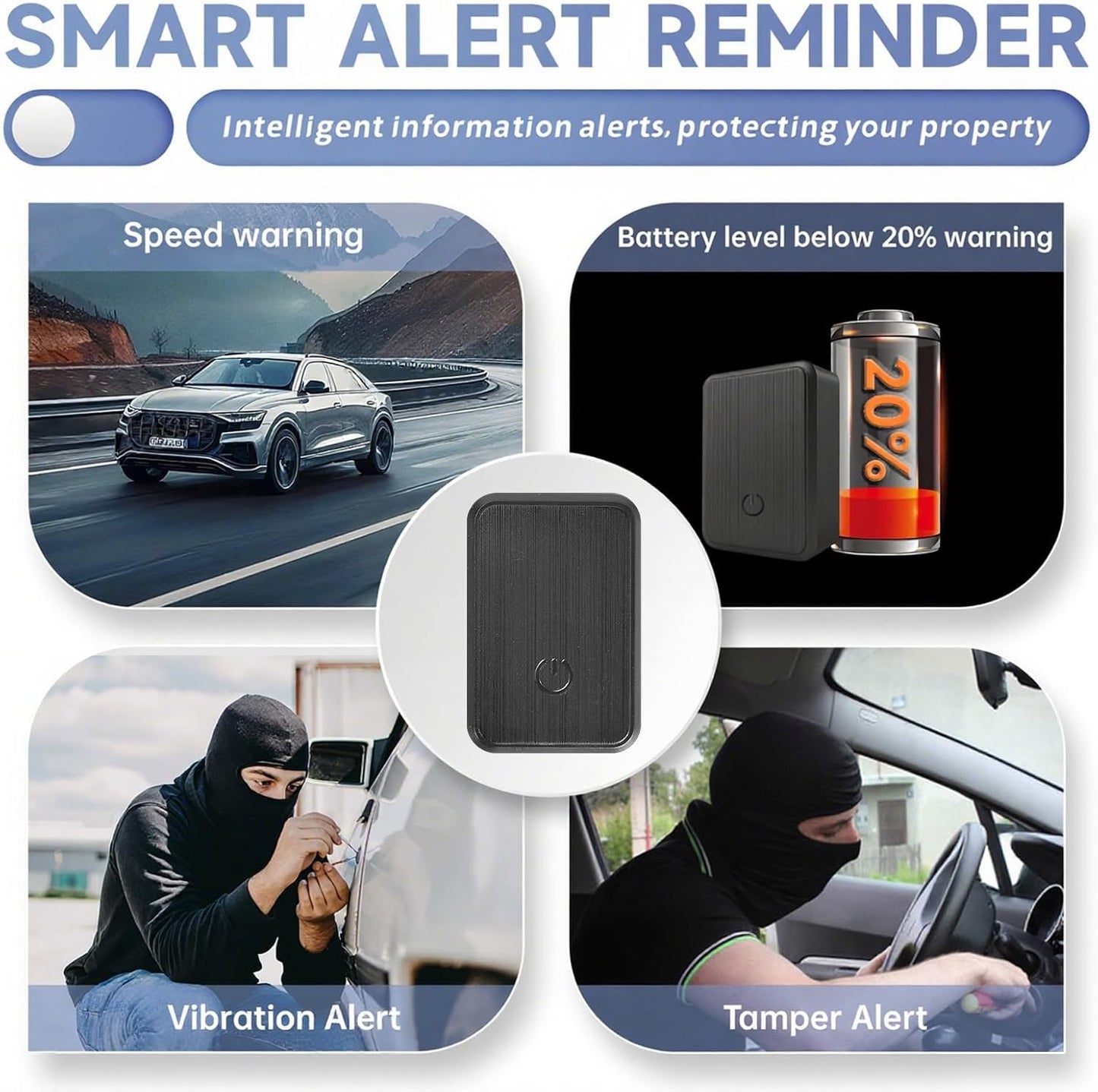 Generic 0.8 inch!Hidden (1, Mini GPS Tracker for Vehicles Portable Real Time Magnetic Tracking Device Car Full Global