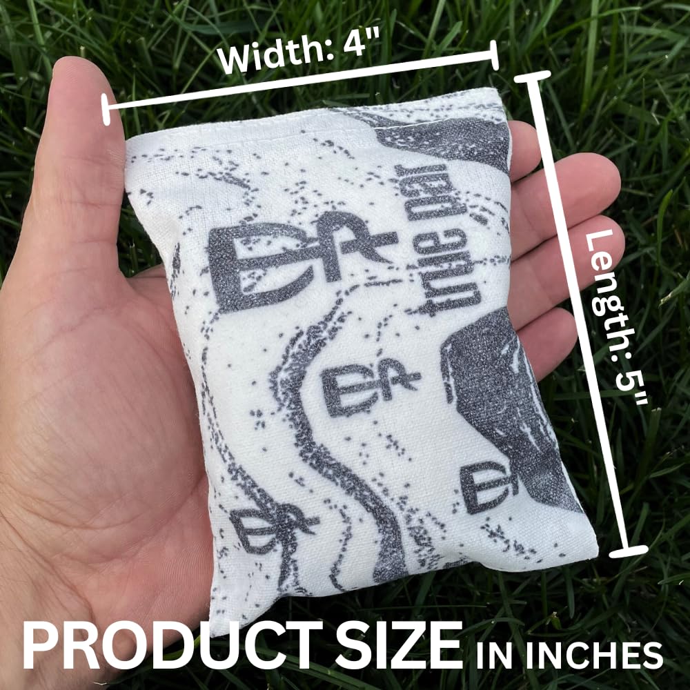Refillable Disc Golf Chalk Bag 2 Extra Chalk Balls Included (Marbled)