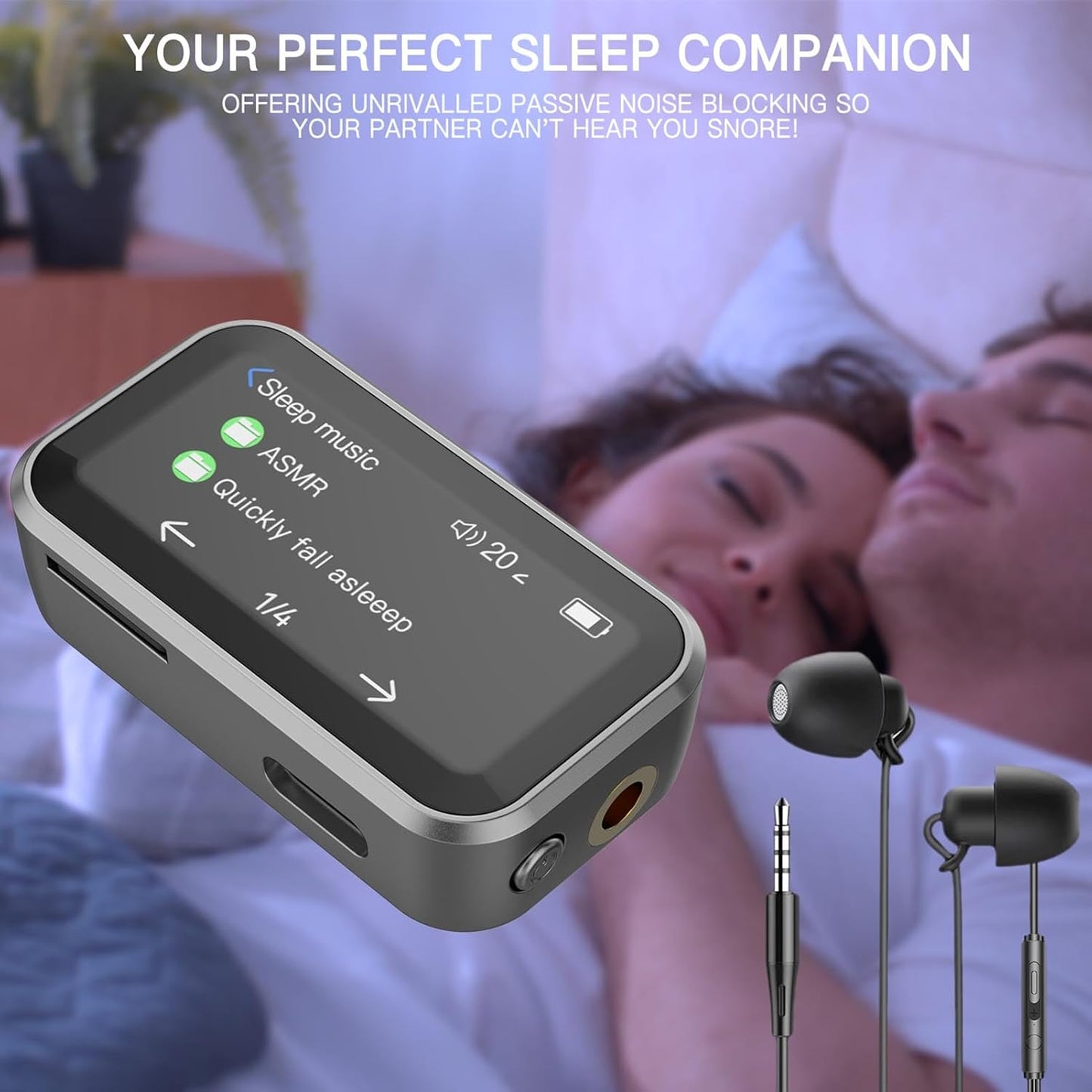 YUEHISY MP3 5.3, 32GB 1.47" Player with Bluetooth Portable Music Player with Back Clip, Lossless HiFi Sound