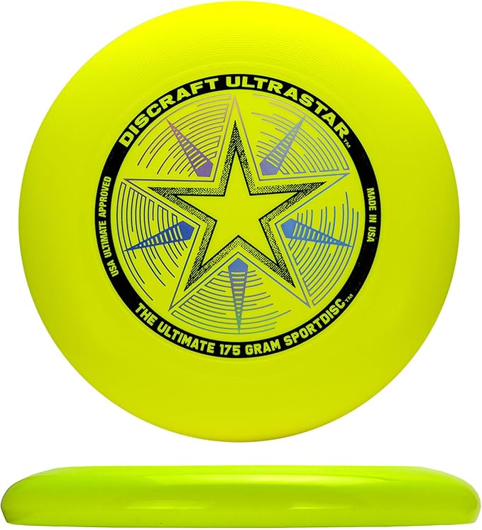 Discraft Ultrastar Neon 5-Pack | Premium Ultimate Discs - Neon Pink, Yellow, Cobalt Blue, Green, and Orange