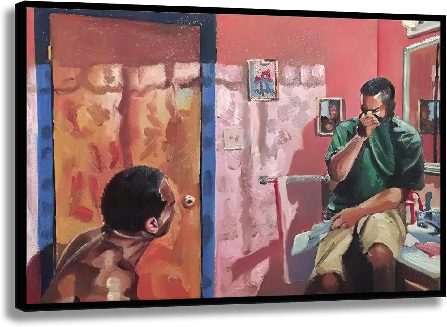 Skiennix Funny Bathroom Canvas Wall Art - Humorous Toilet Decor Print | Modern 8x10in Oil Painting