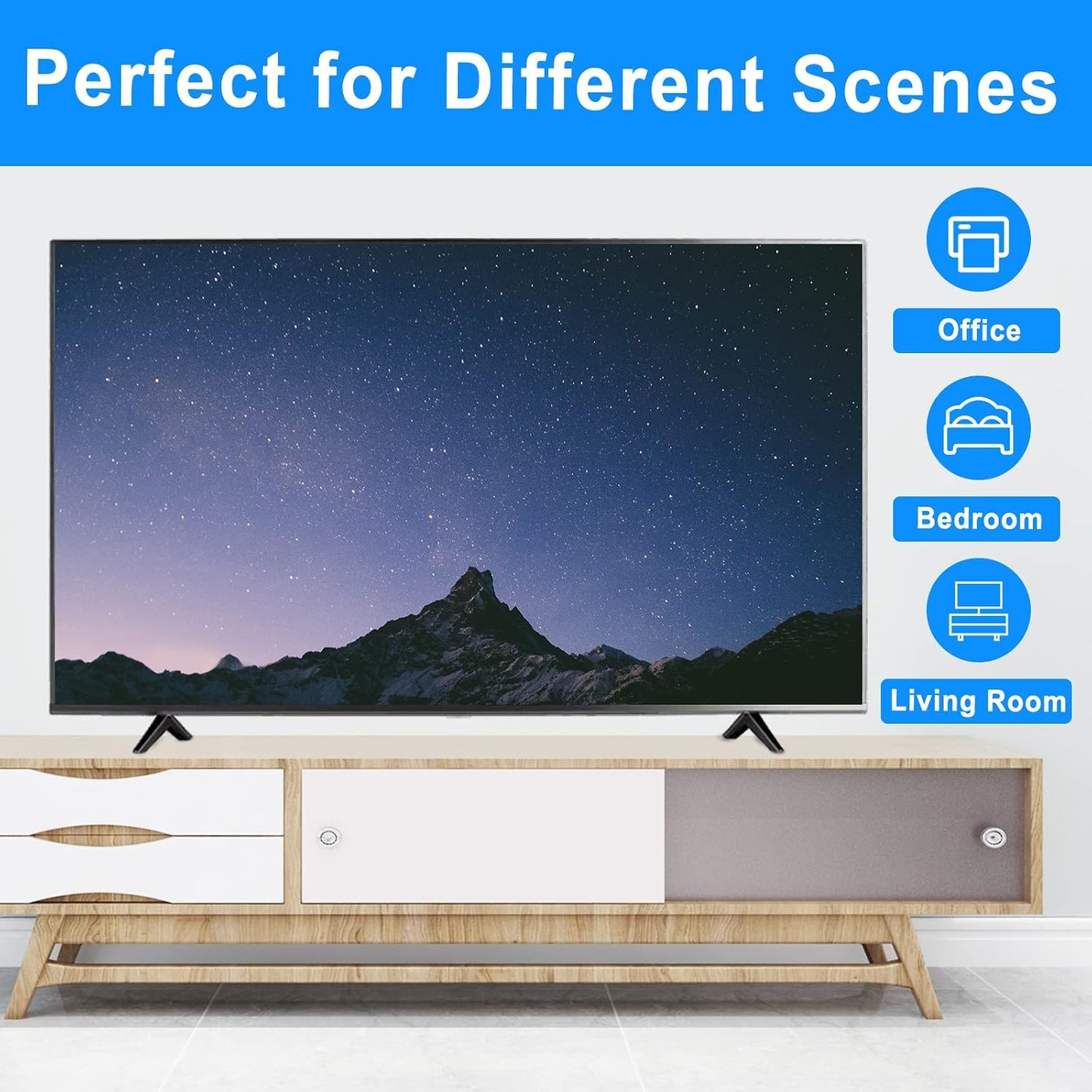 Chunxiao 32" 40" 43" 49" 50" 55" Upgraded TV Legs for TCL Roku TVs Hole - TV Base Stand for TCL Roku TV Stand Legs