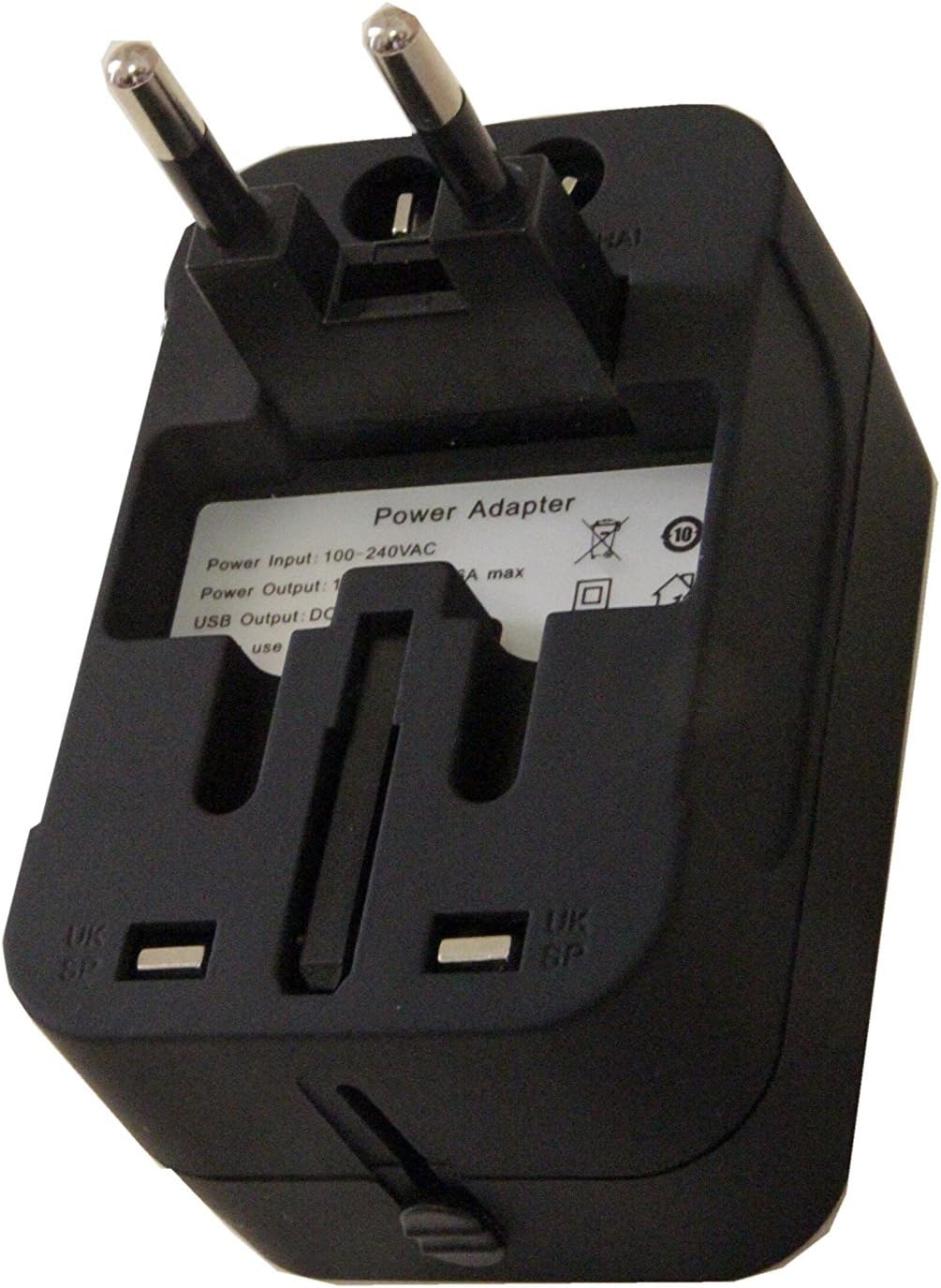 Zinalop MP3s Travel Adapter, Universal Power Adapter Worldwide Wall AC Power Plug Converter Travel Charger with Type-C