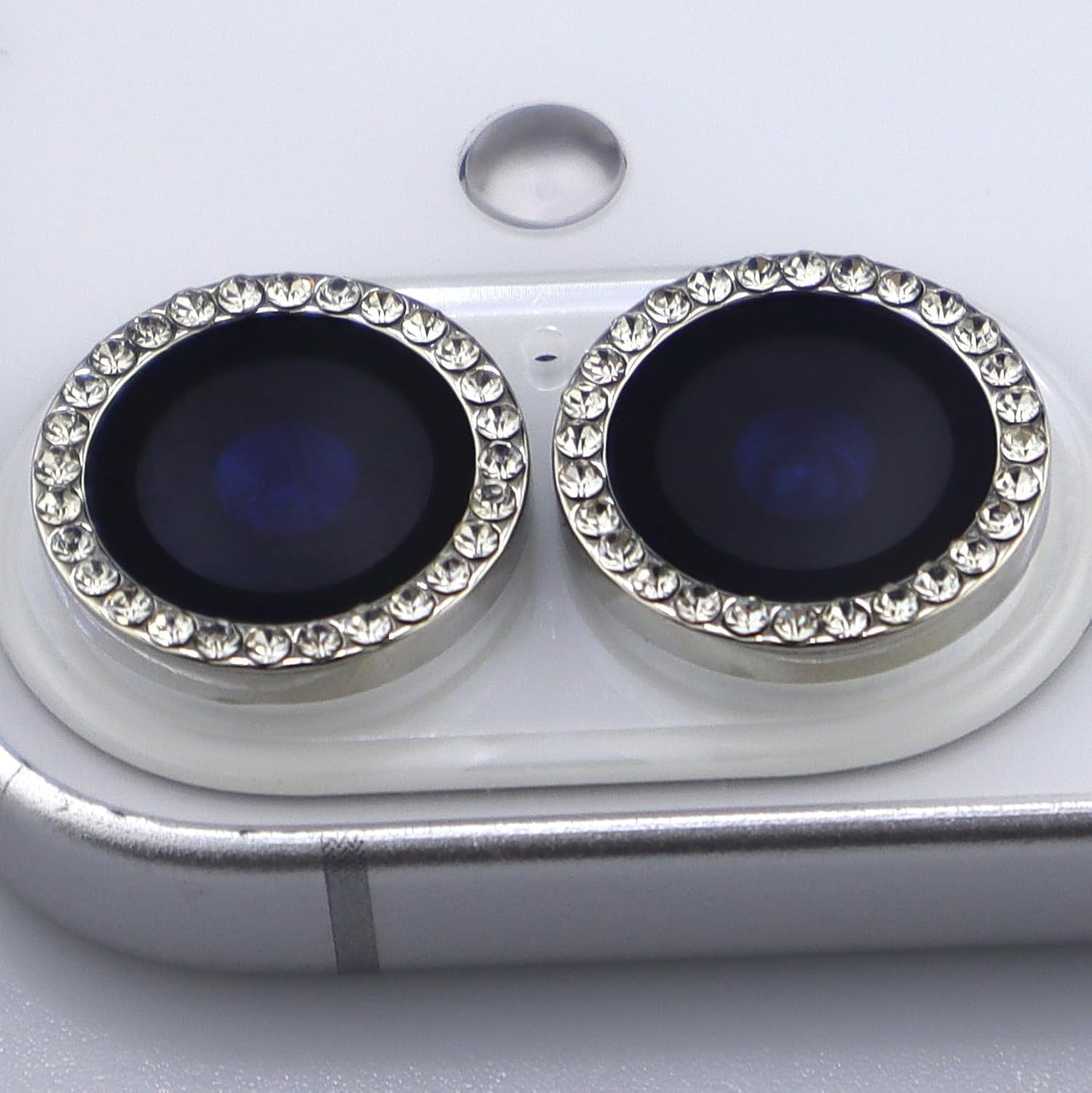 BONVAN 17 for iPhone Camera Lens Protector Bling Glitter Diamond Metal Crystal Tempered Glass Screen Accessories
