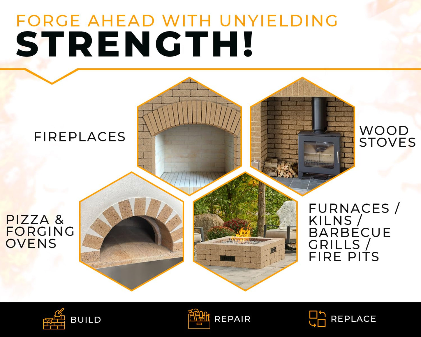 GIRtech Heavy Duty Refractory Fire Bricks for Forge 3200F - Pack of 2 Extra High Temperature Insulated | Fire Brick for Masonry, Insulating Kiln, Fire Pit, Wood Stove, Oven, Grill, Melting Metals