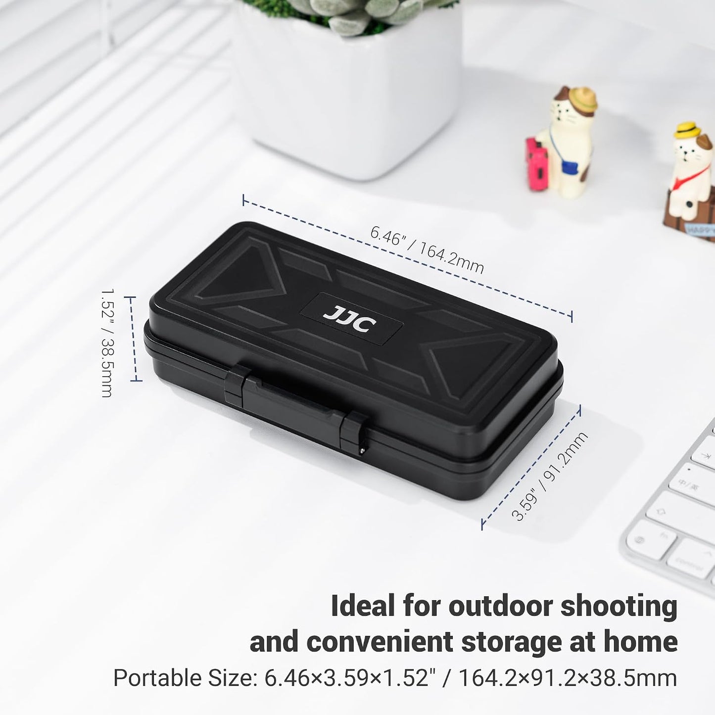JJC 6 Card,6 Cards,5 Cards,8 Batteries,3 LP-E6 NP-FZ100 NPW235 Multi-Function Camera Battery Memory Card Storage Case
