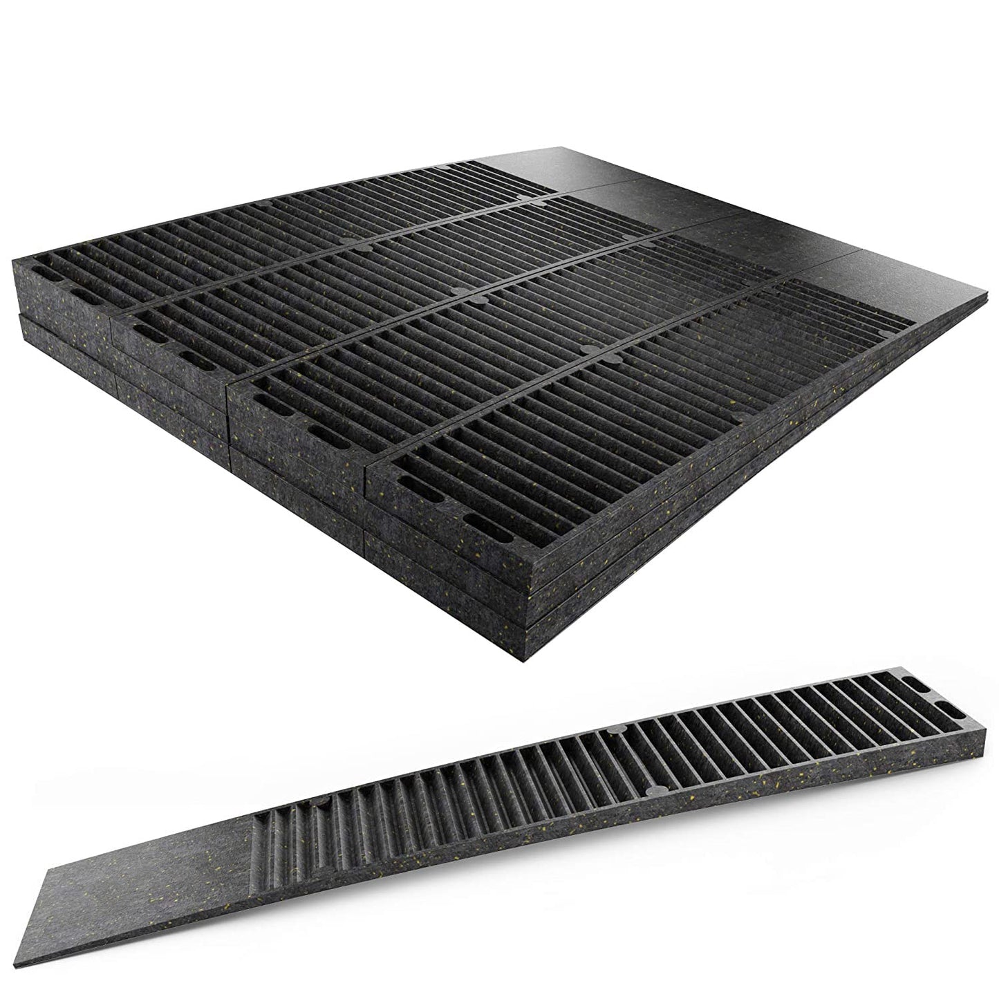 Pro-Grade Composite Shims for Heavy Duty Leveling. 12 pk 7.75 Inch, Never Rot, Easy Snap, Level Wedges. Water, Weather Resistant for Toilets, Doors, Windows, Sheds. Support Appliances and Furniture