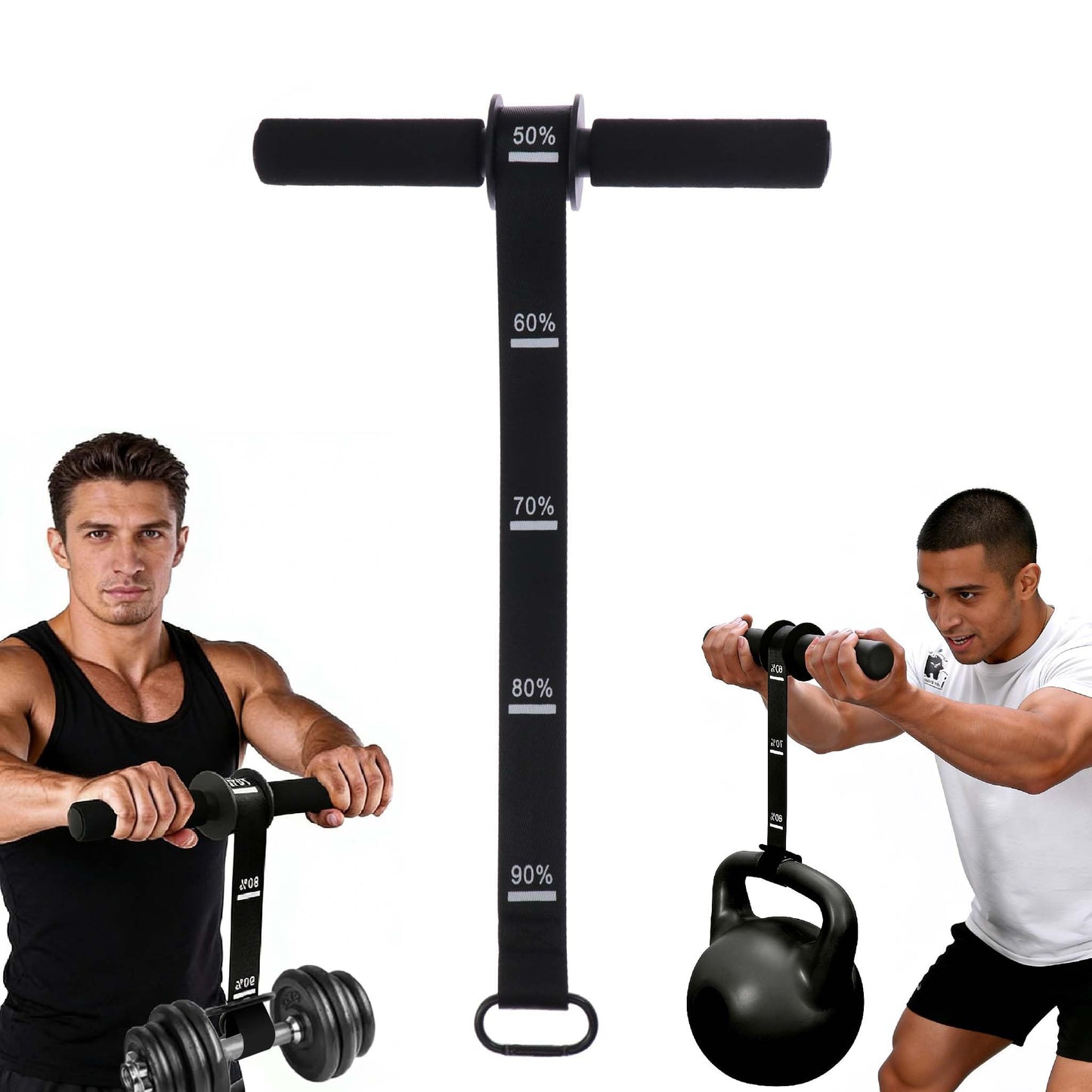 VI-FA Forearm Strengthener & Wrist Roller, with Extension Strap & Non-Slip Foam Grips – Ideal for Muscle Building, Rehabilitation, Weightlifting & Home Gym Workouts