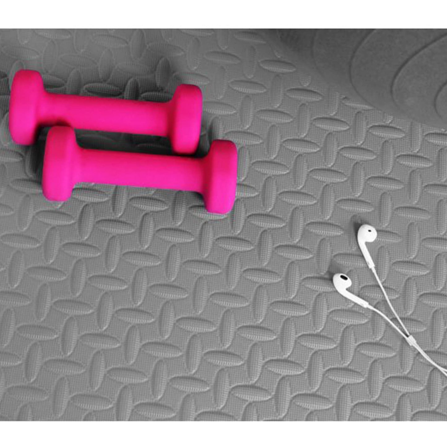 BalanceFrom Puzzle Exercise Mat 3/4" Thick, EVA Interlocking Foam Floor Tiles for Home Gym, Mat for Home Workout Equipment, Floor Padding for Kids, Gray, 24 in x 24 in x 3/4 in, 96 Sq Ft - 24 Tiles
