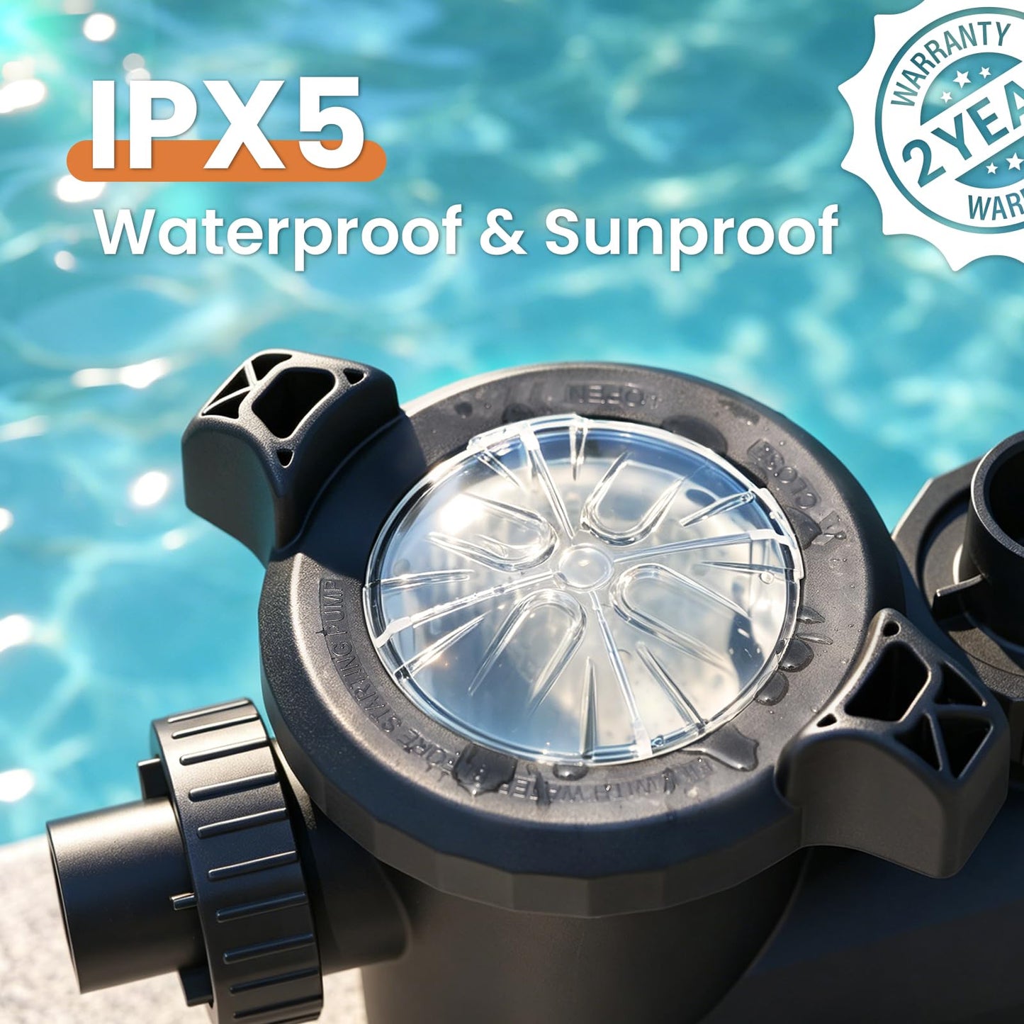 Vidapool Variable Speed Pool Pump, In/Above Pool Pump with Filter Basket, 3 HP, 220V, 11100GPH