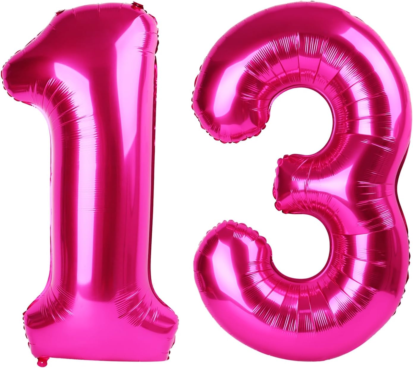 Number 13 Balloons by [Brand Name] - 40-Inch Hot Pink Birthday Decorations for Girls