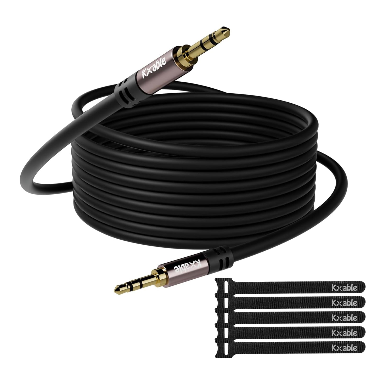 3.5mm 35 5 Kxable Aux Cable Feet, Long Male to Male Auxiliary Audio Cord, Preminun Gold Plated Compatible
