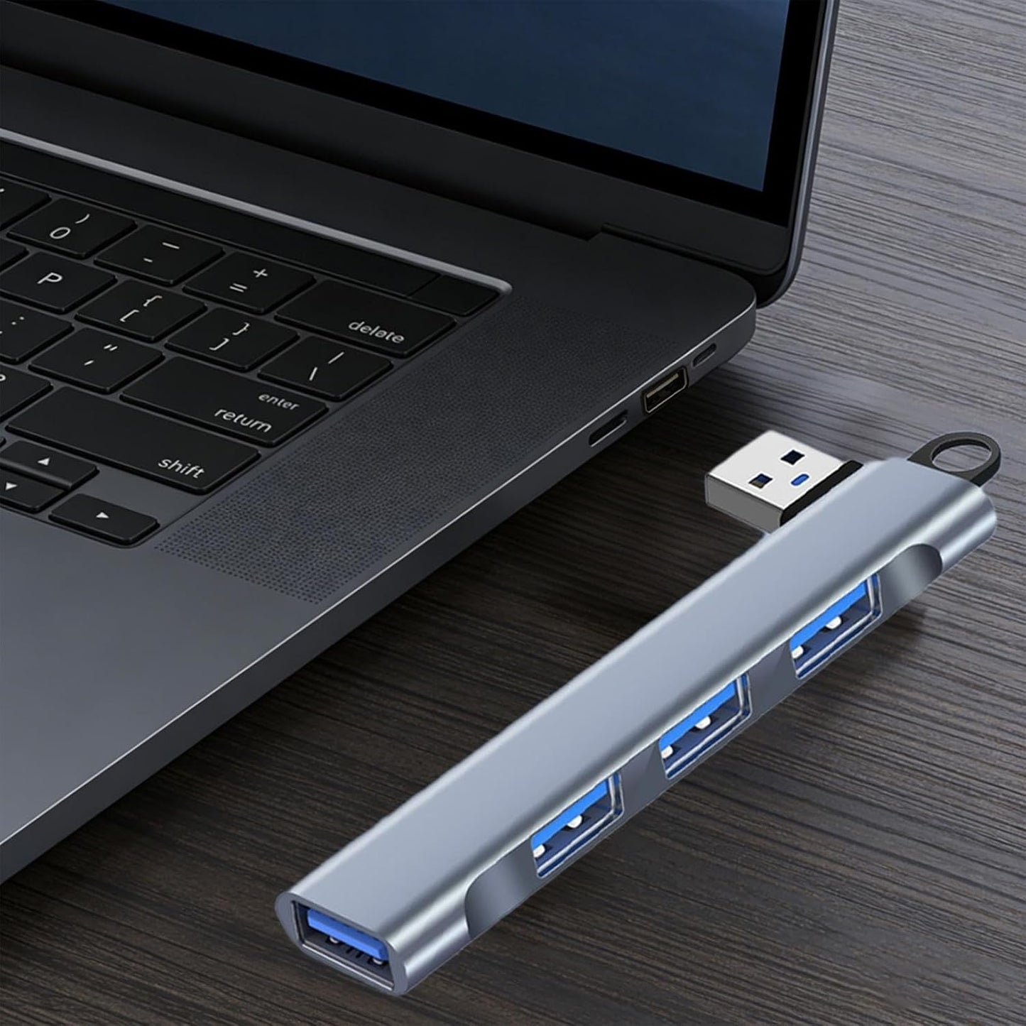 Generic 4 Multi-Function Hub Docking Station with USB Interface, USB Splitter with High-Speed Data Transmission