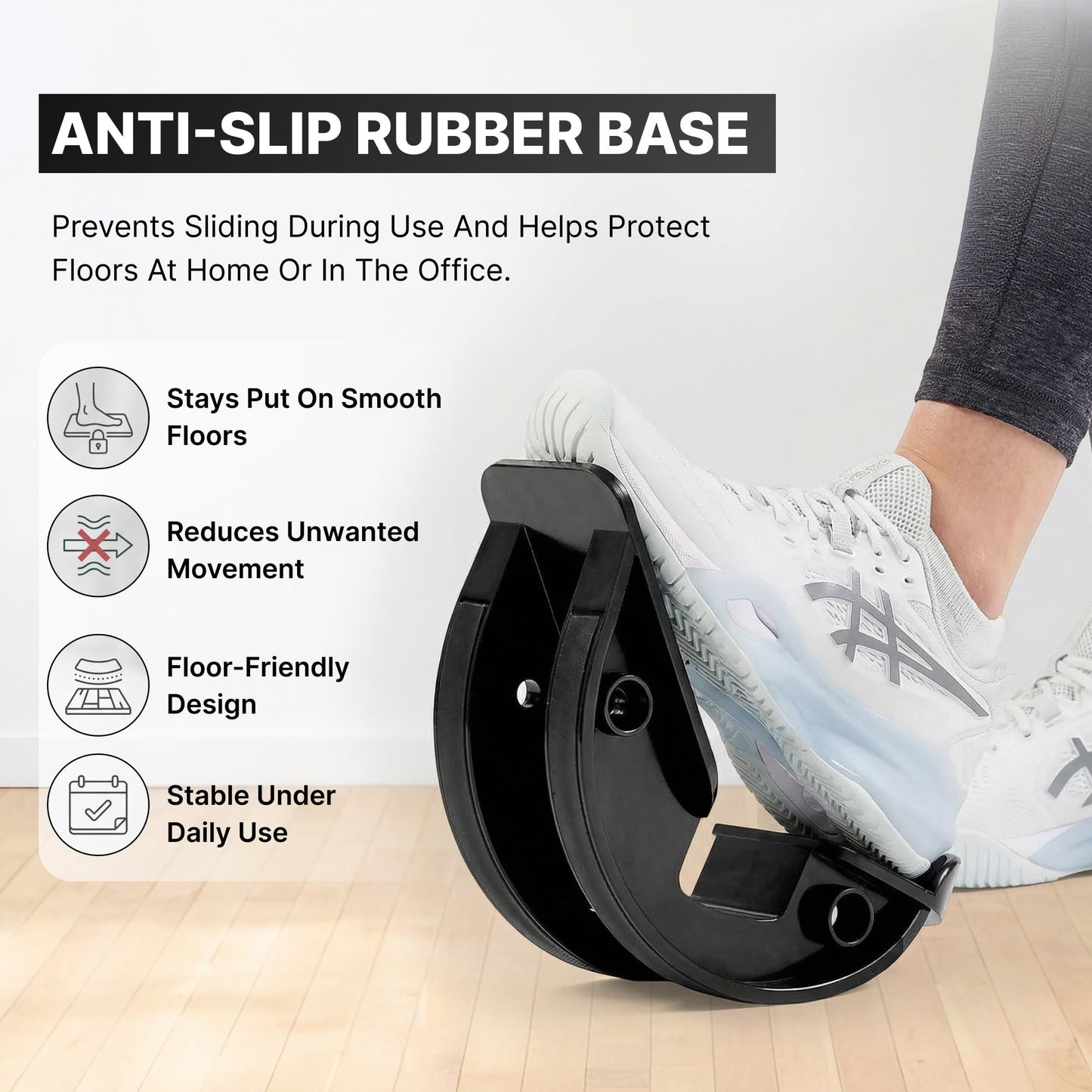 DMoose Fitness Foot Rocker & Foot Stretcher for Plantar Fasciitis & Achilles Tendonitis - Deep Hamstring & Heel Stretch for Improved Flexibility & Pain Relief - Durable & Non-Slip Calf Stretcher
