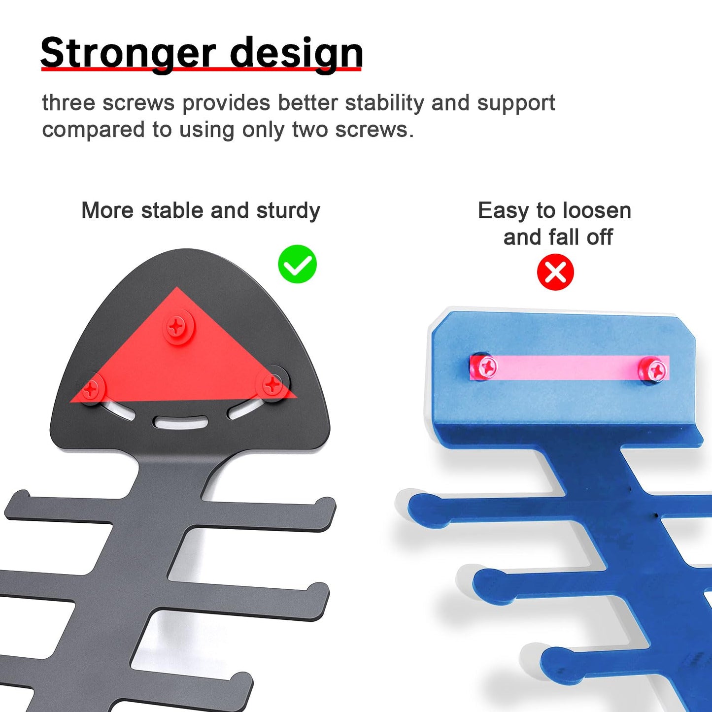 KOMOHOM Exercise Resistance Band Rack, Resistance Bands Storage Hanger Gym Equipment Organizer Rack for Pull Up Bands, Multi-Purpose Gym Equipment Storage