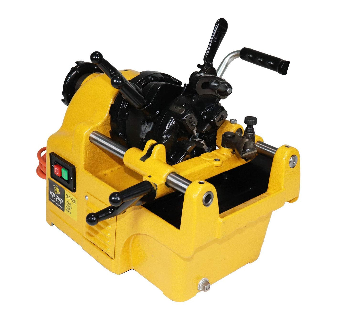 Steel Dragon Tools 7991 1/2"- 1" Power Pipe Threader Threading Machine and Self Oiling Die Head