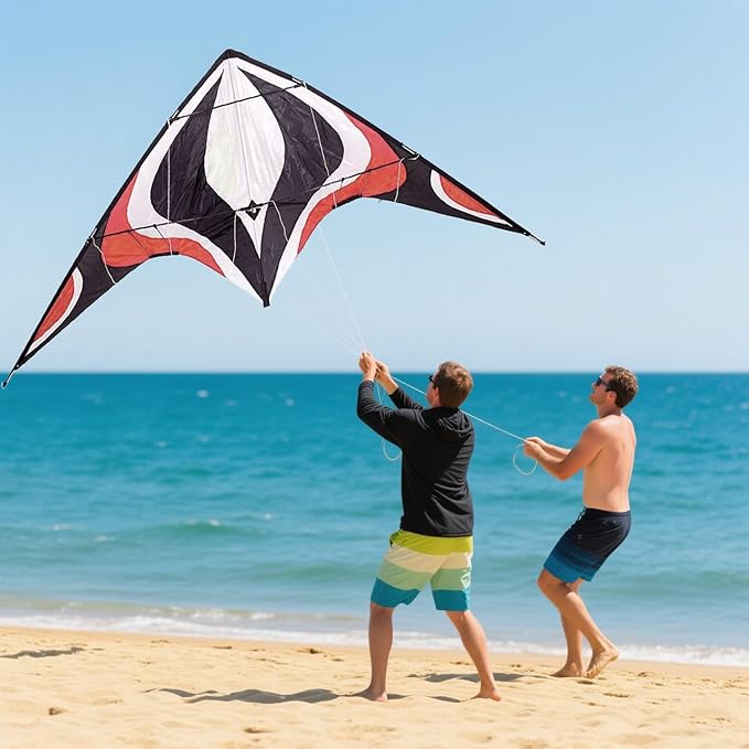 Babyeden Large Dual Line Stunt Kite, 84 Inch Wide Entry-Level Sport Kite for Adults and Teenagers