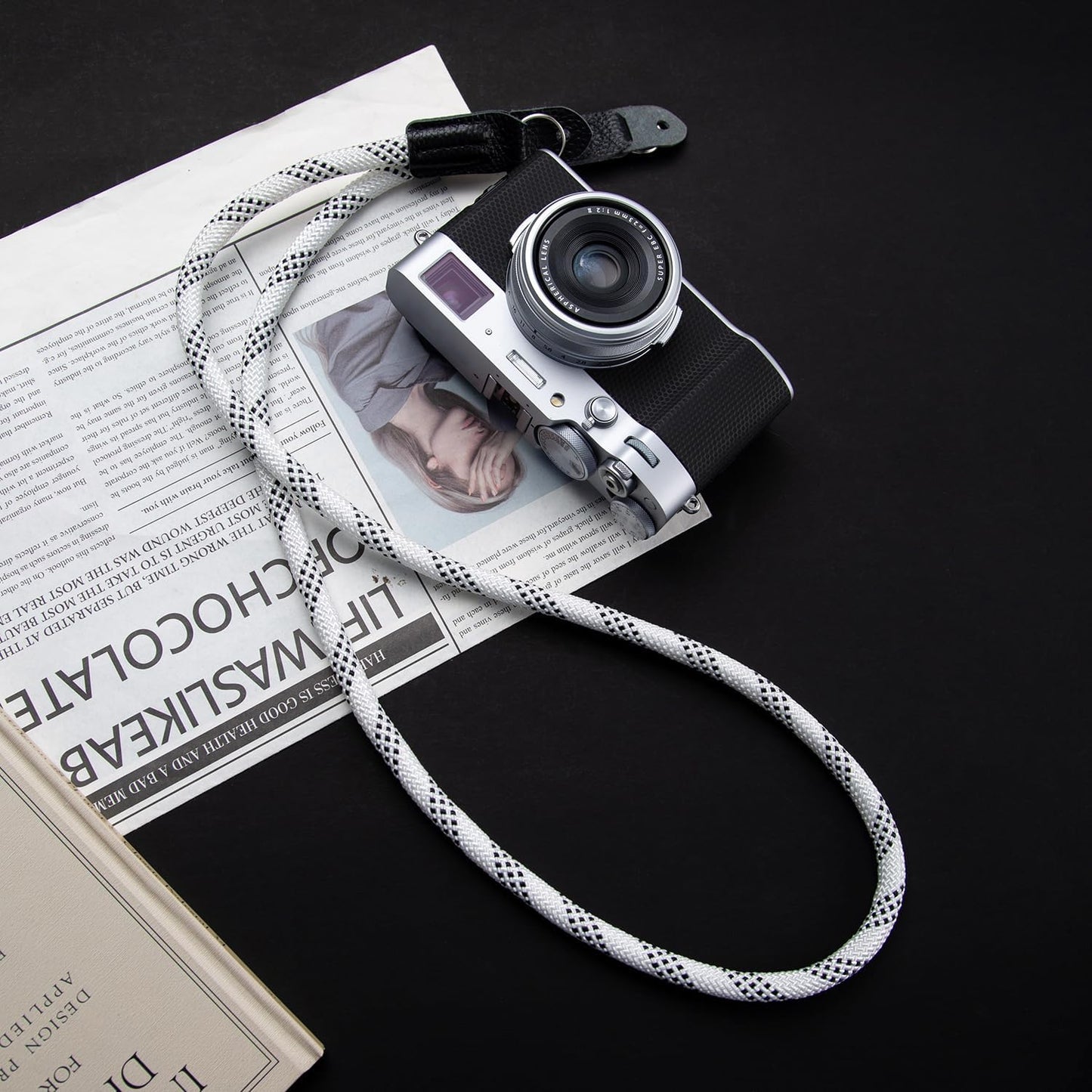 X100VI Braided Nylon Camera Neck Shoulder Strap with O-Ring for Sony For Fujifilm DSLR, SLR and Mirrorless Cameras