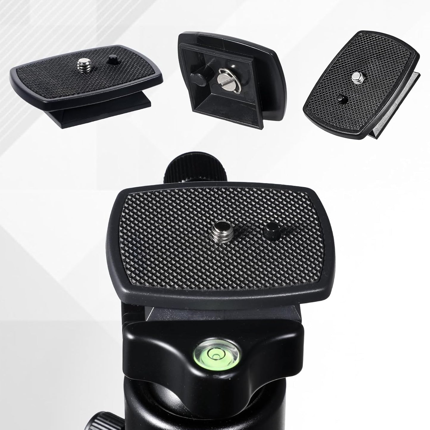 Josojoou 3PCS 43x43mm Universal Tripod Quick Release Plate, Camera Tripod Mount Adapter with Screws, Camera Tripods
