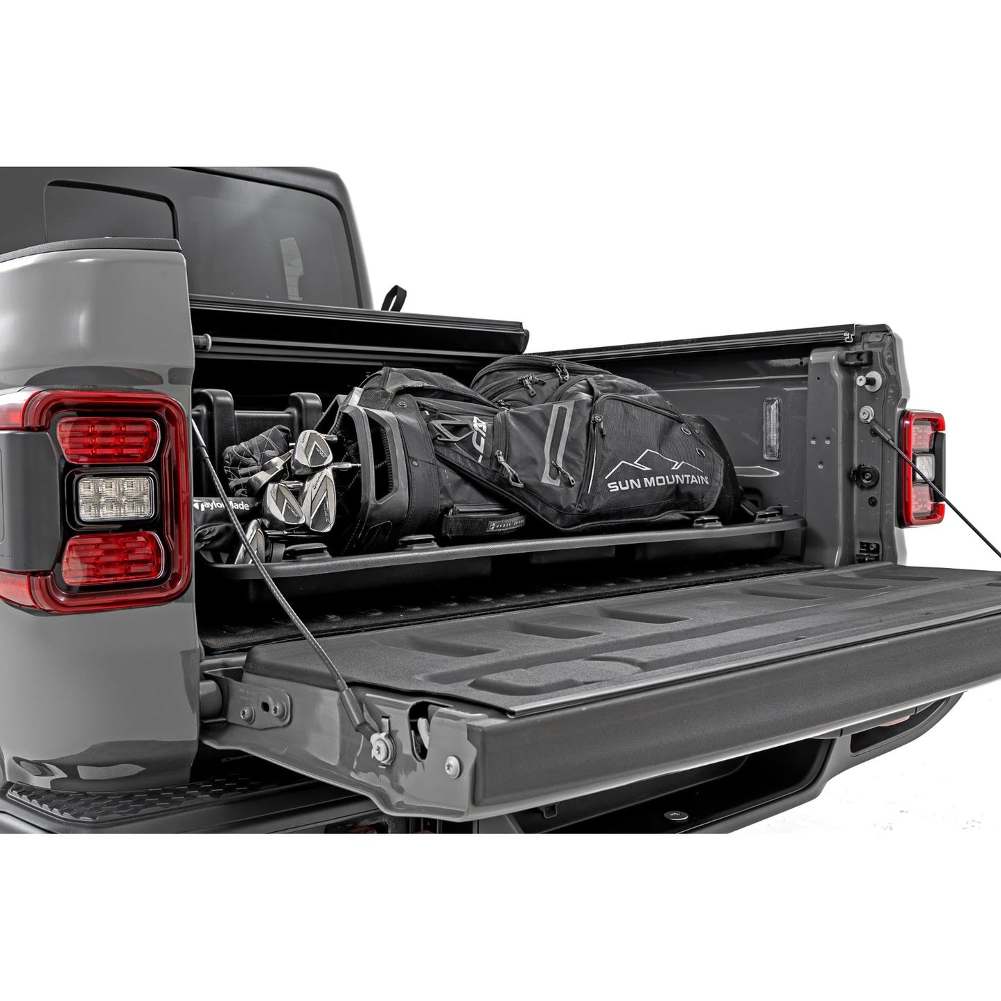 Rough Country 48" Slide-Out Truck Bed Cargo Box - Heavy-Duty, Weather-Resistant Truck Organizer for Compact Beds, Easy Tailgate Access