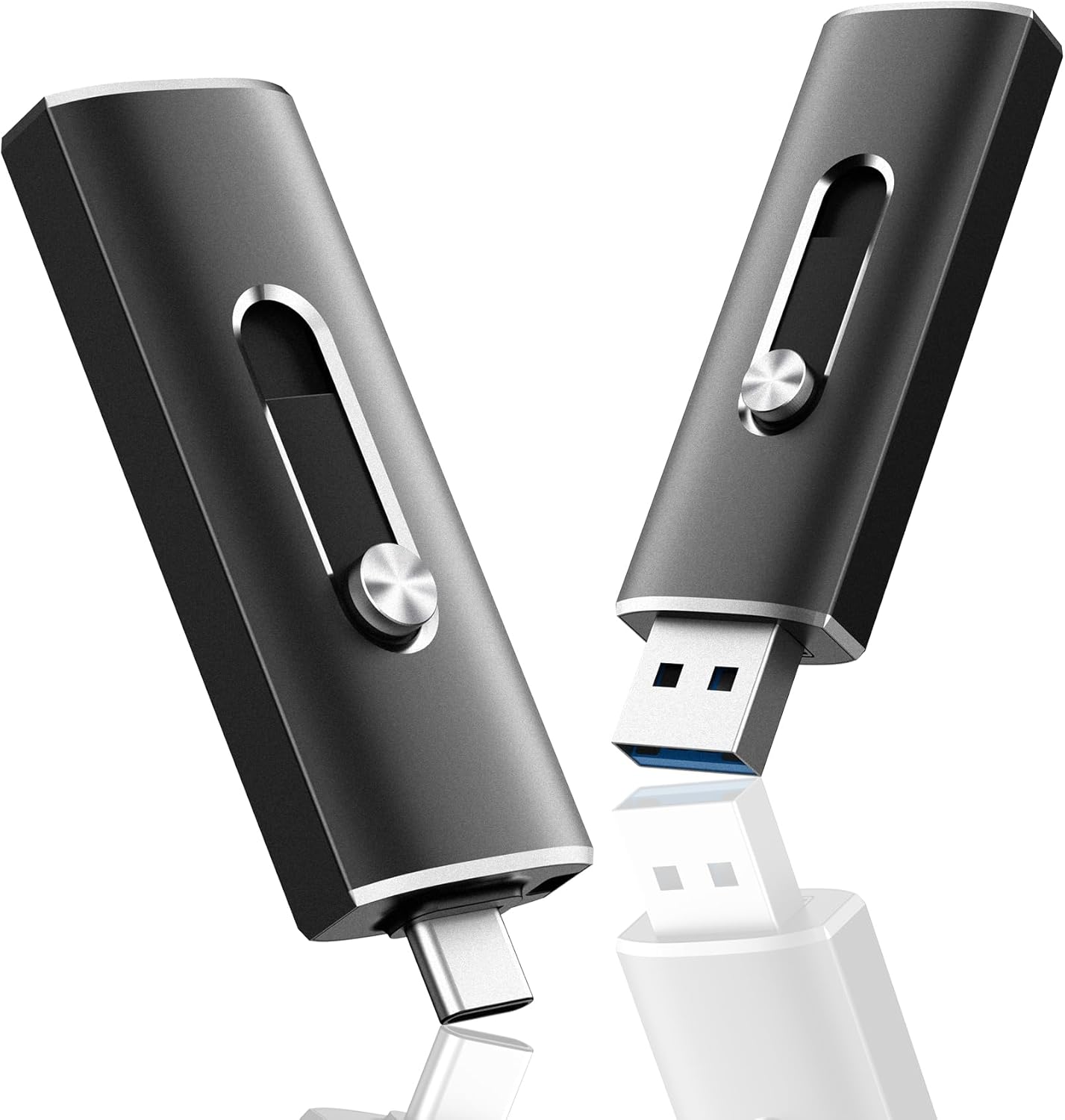 LINTYLE 128GB 3.2 1/USB 3.1 1 150MB/s 2-in-1 15/16/17, (1 Pack) USB C Flash Drive Dual USB Gen Gen Type C & USB A Thumb