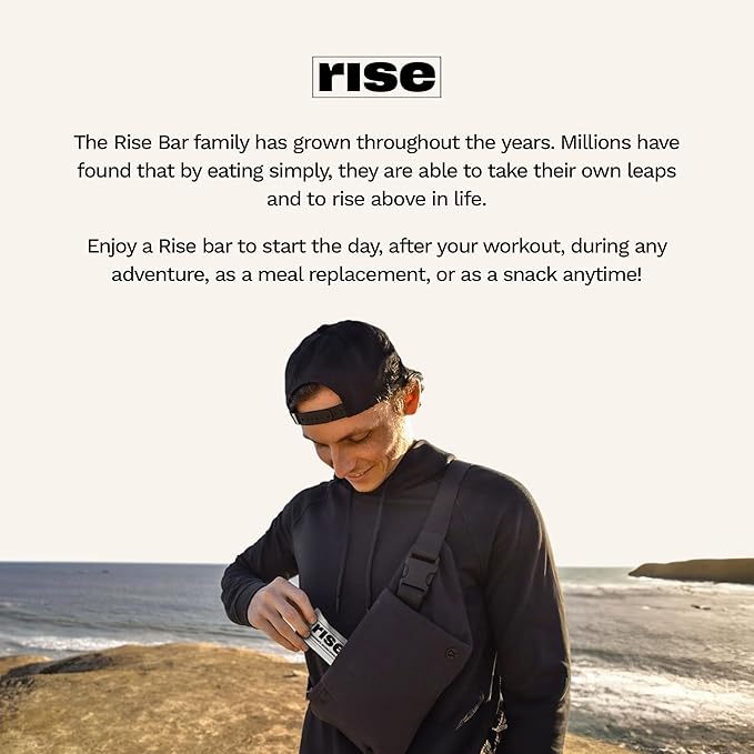 Rise Grass-Fed Whey Protein Powder - Chocolate Almond | 25g Protein No Artificial Flavors, Colors, or Preservatives - Sugar Free, Gluten-Free, Soy Free (2.4 lbs)