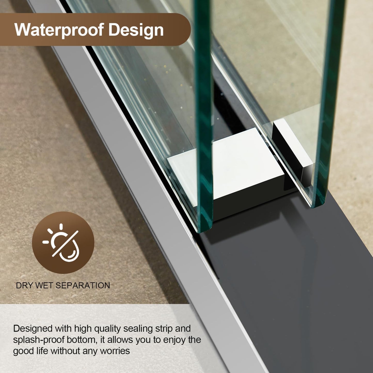 Porfectik Paris Shower Door, 60" W x 74" H Double Sliding Shower Door with 5/16"(8mm) Clear SGCC Tempered Glass, Bathroom Framed Shower Glass Doors, Brushed Nickel